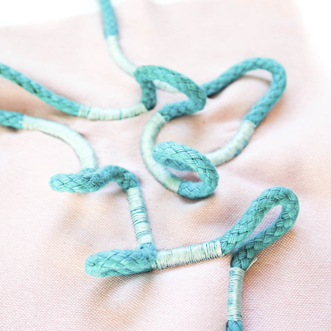 Patchbinding, close up