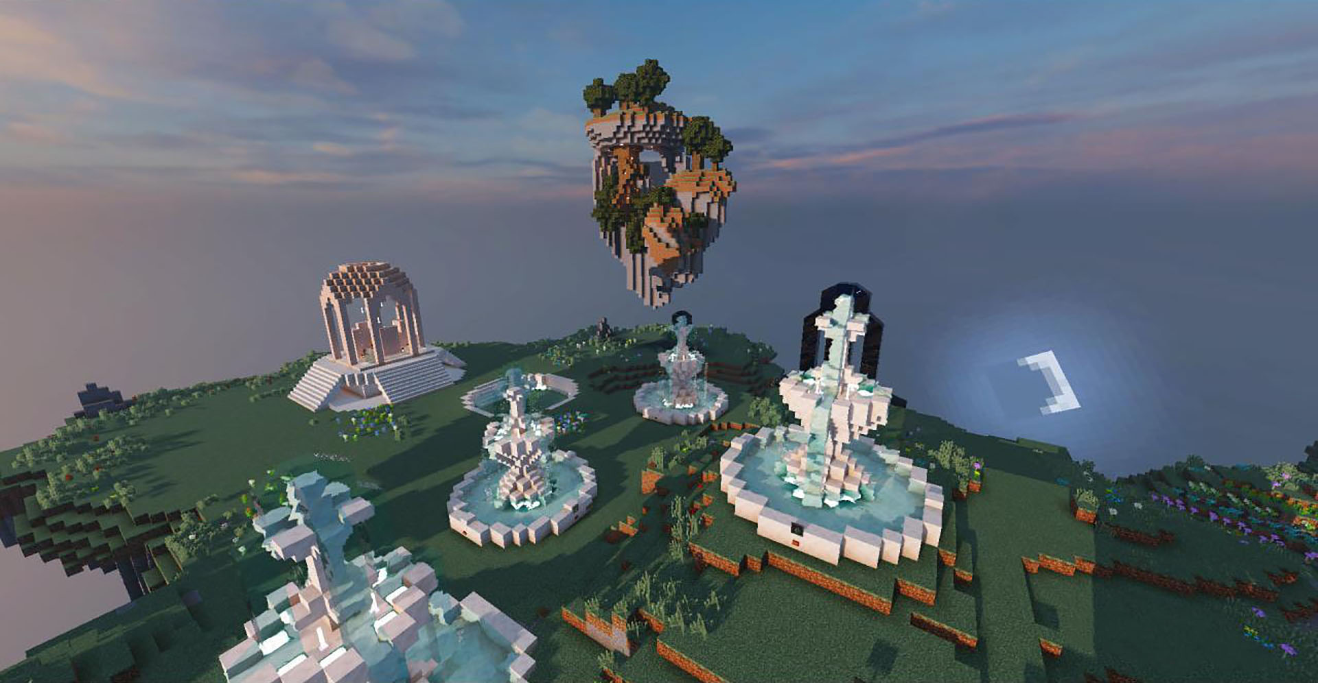 Bump Galaxy lobby with potion fountains