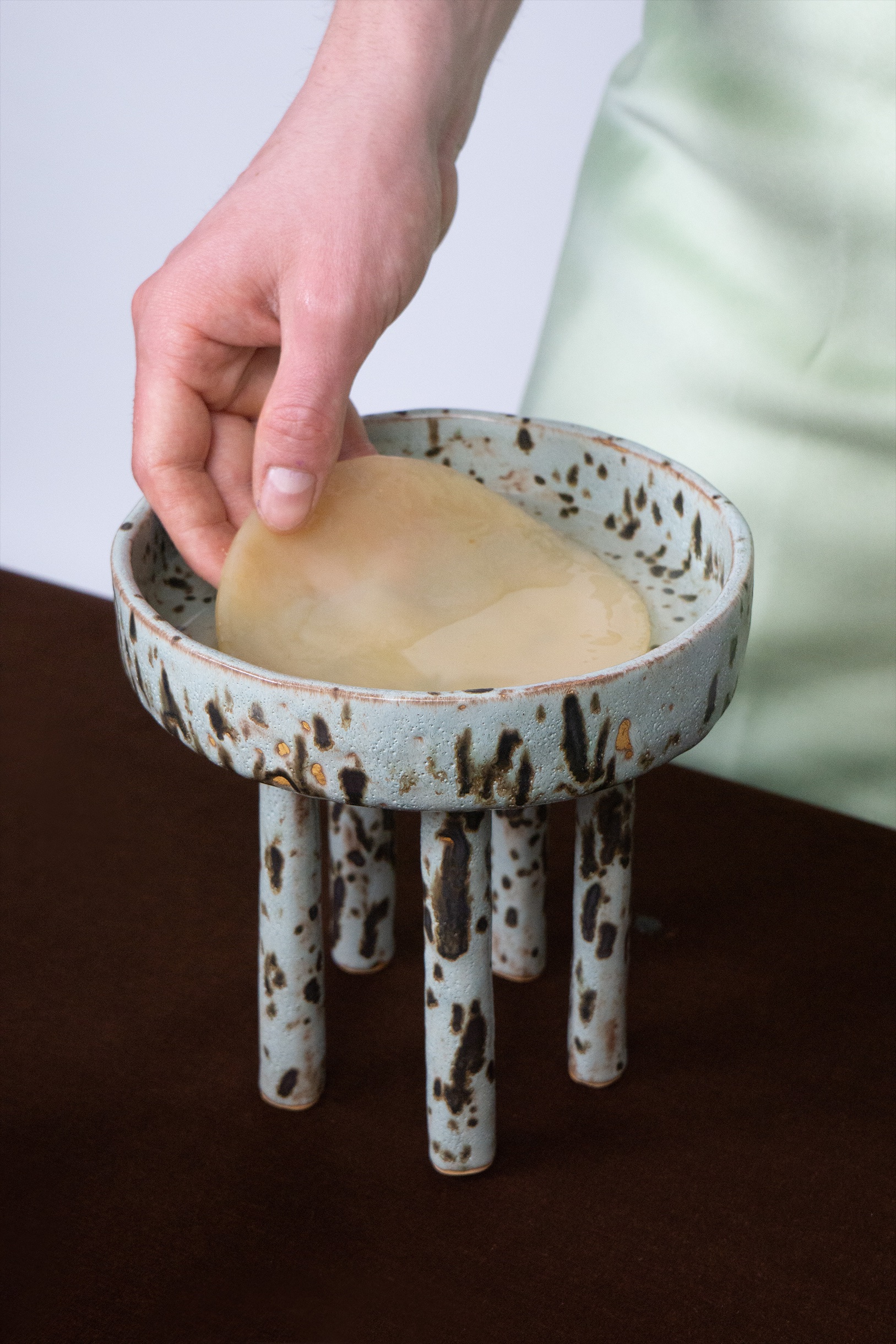 bathing scoby in water