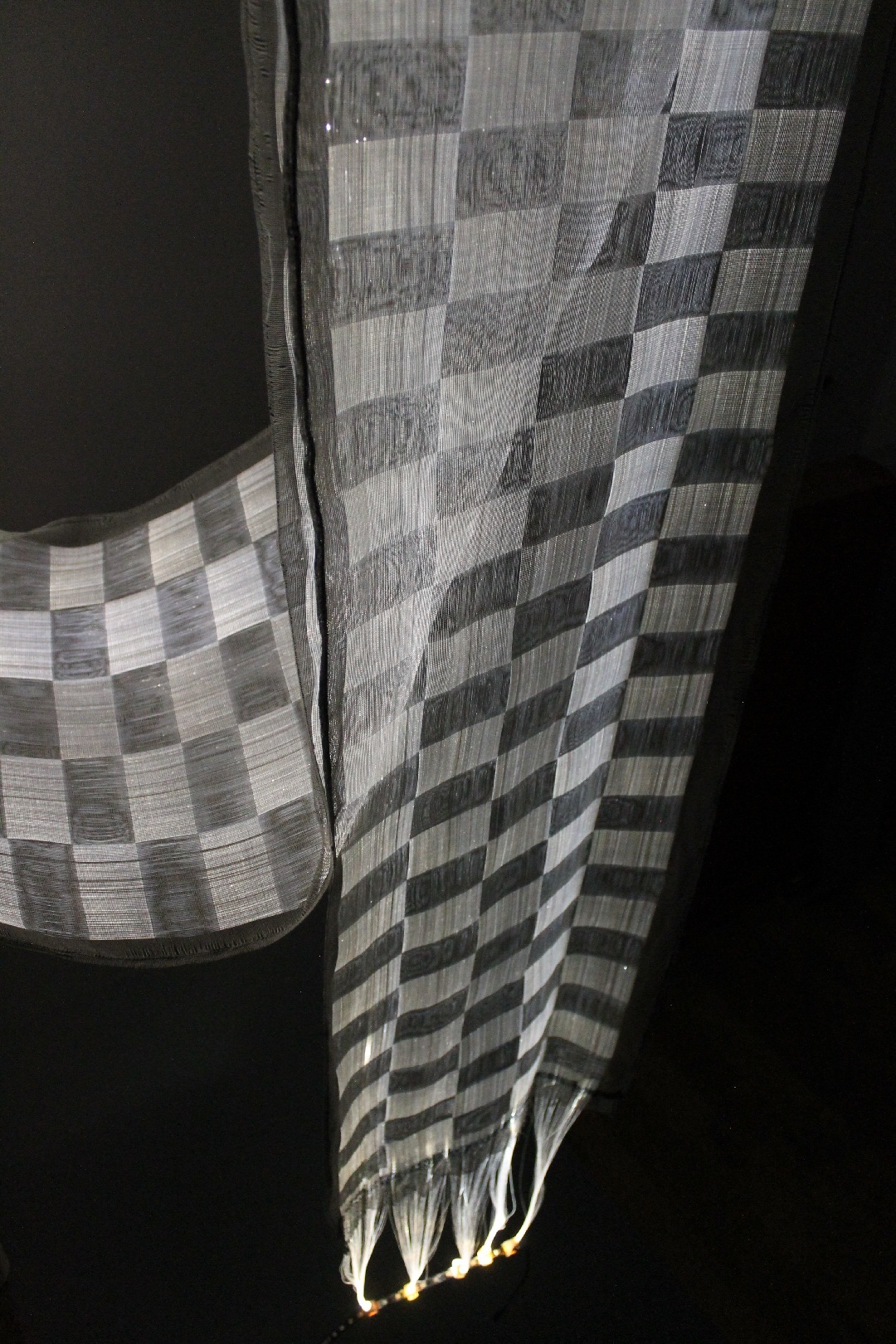 Lit Lace, white light phase (3.75m x 0.5m)