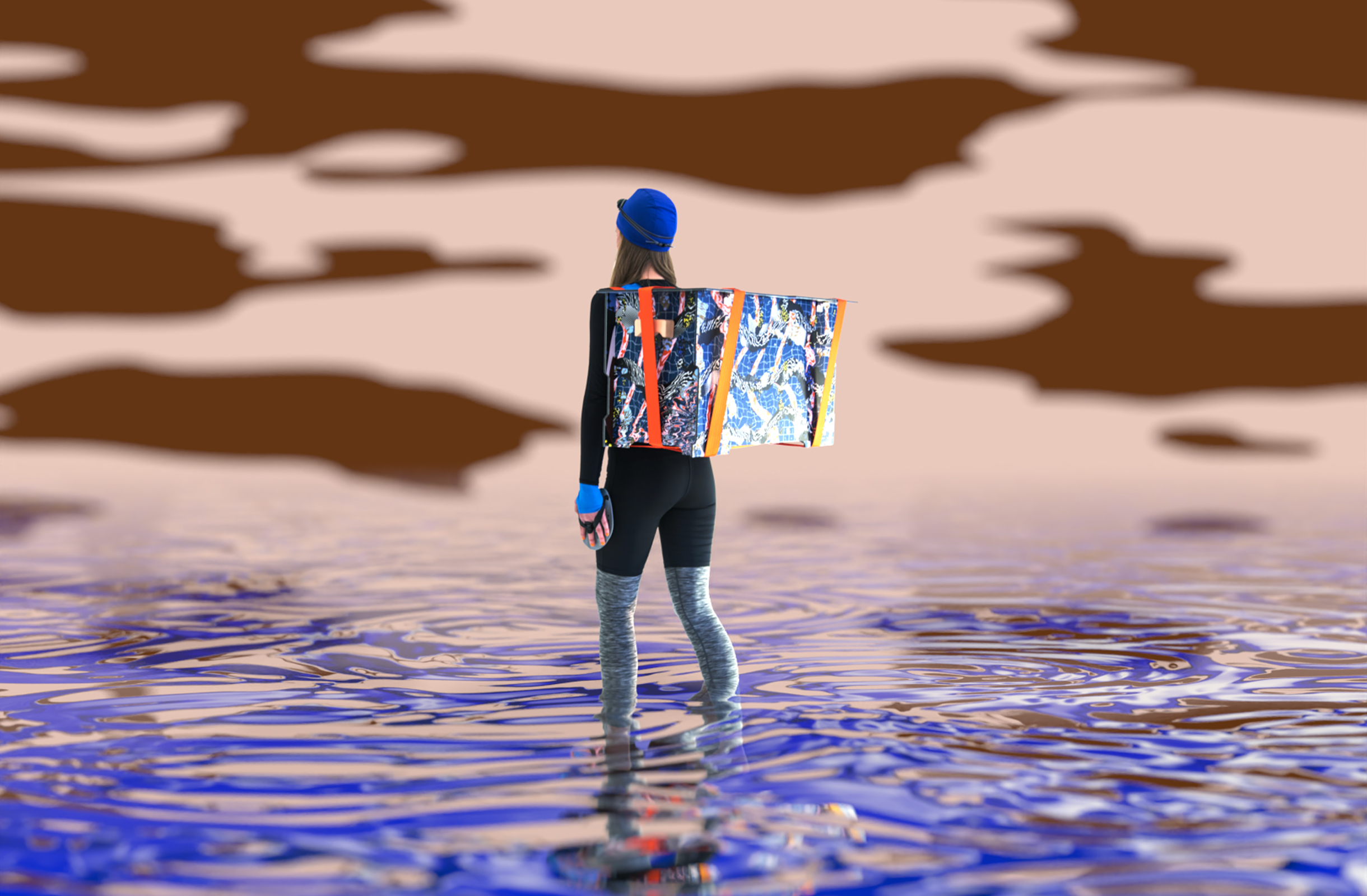 water carrier with chest
