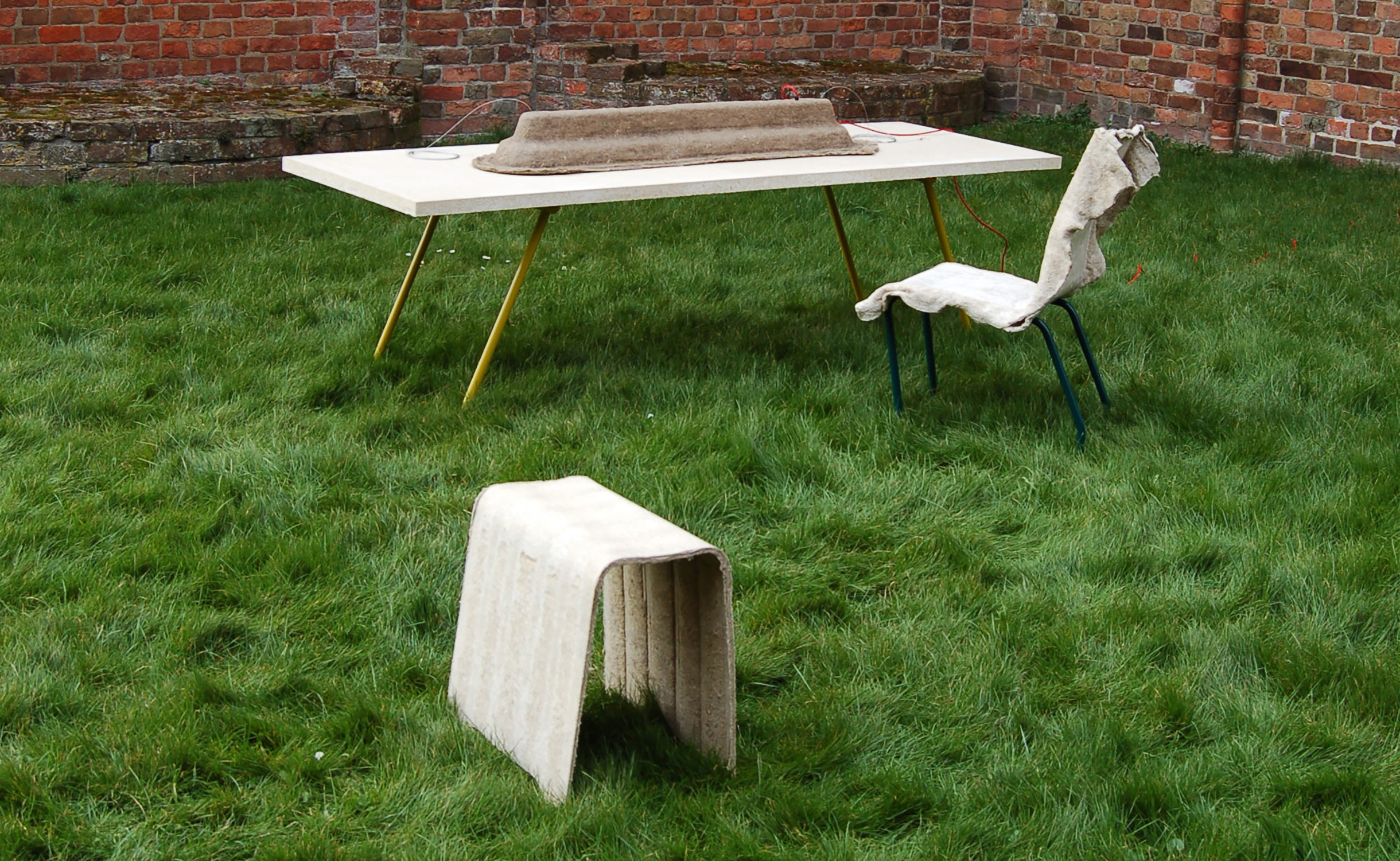 hempmag table, chair and stool &amp; hempotato lamp
