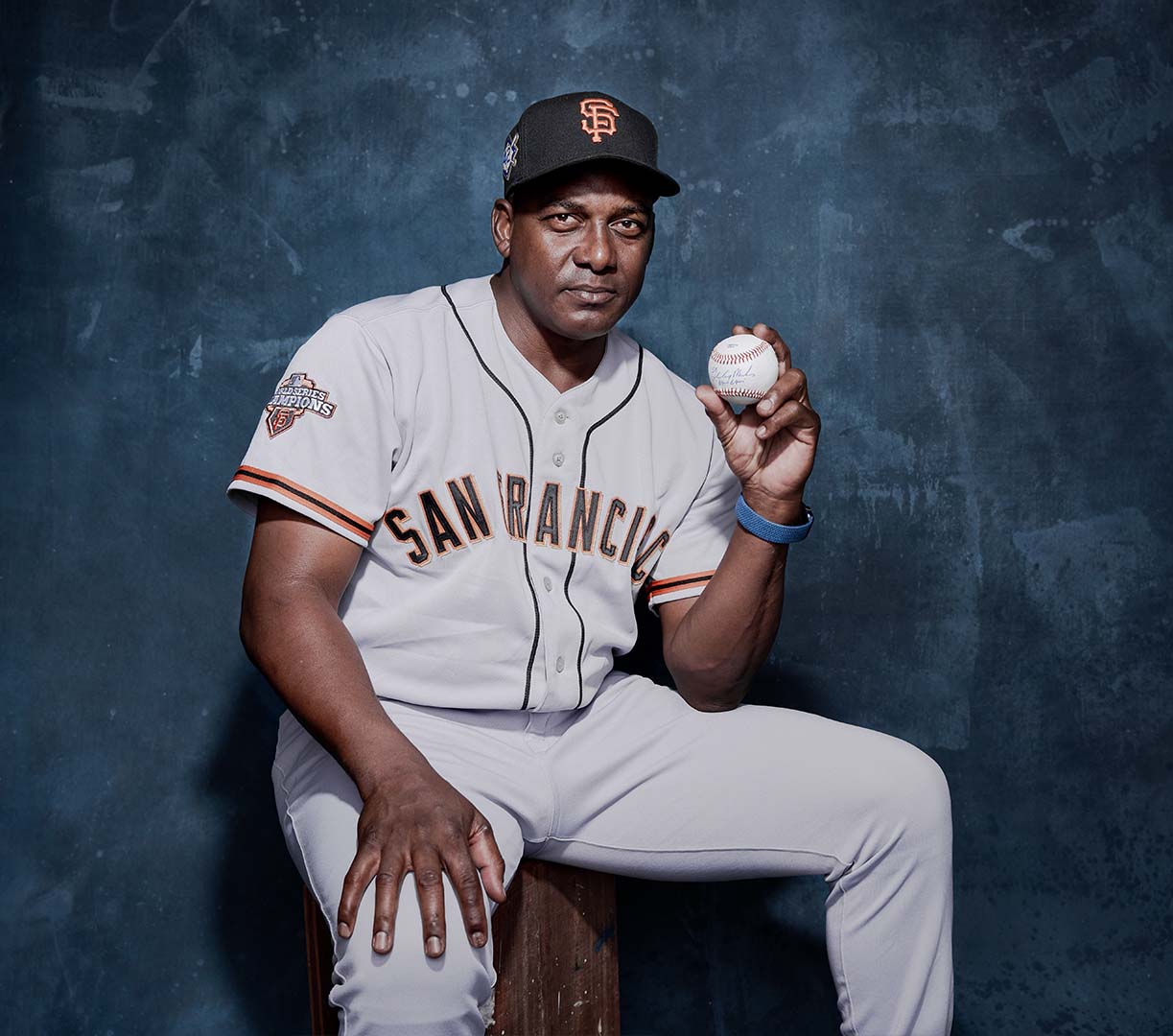 Hensley and his baseball