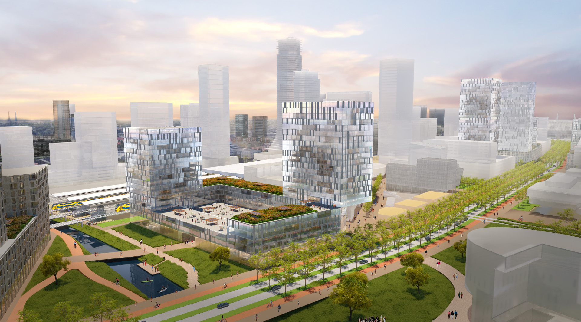 Artist impression birdseye Dommelvallei