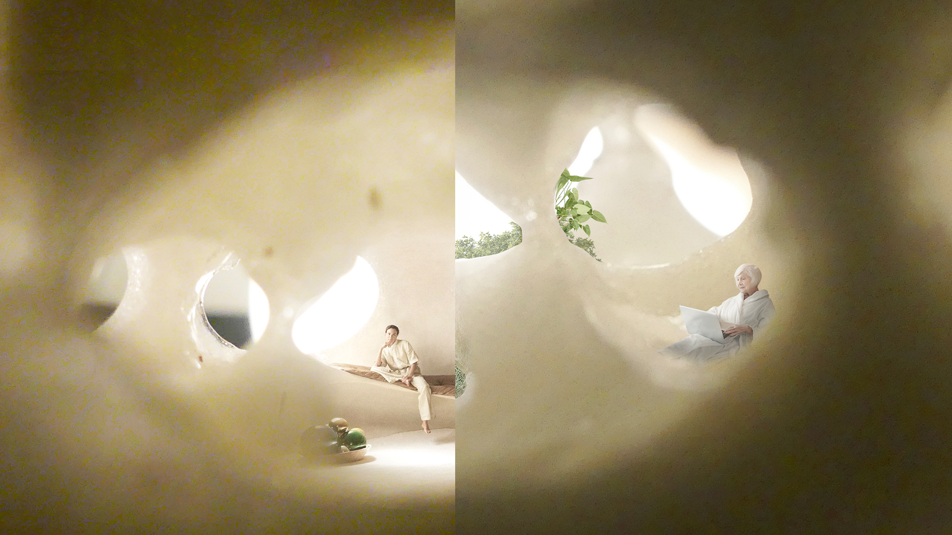 The house of salt, interiors