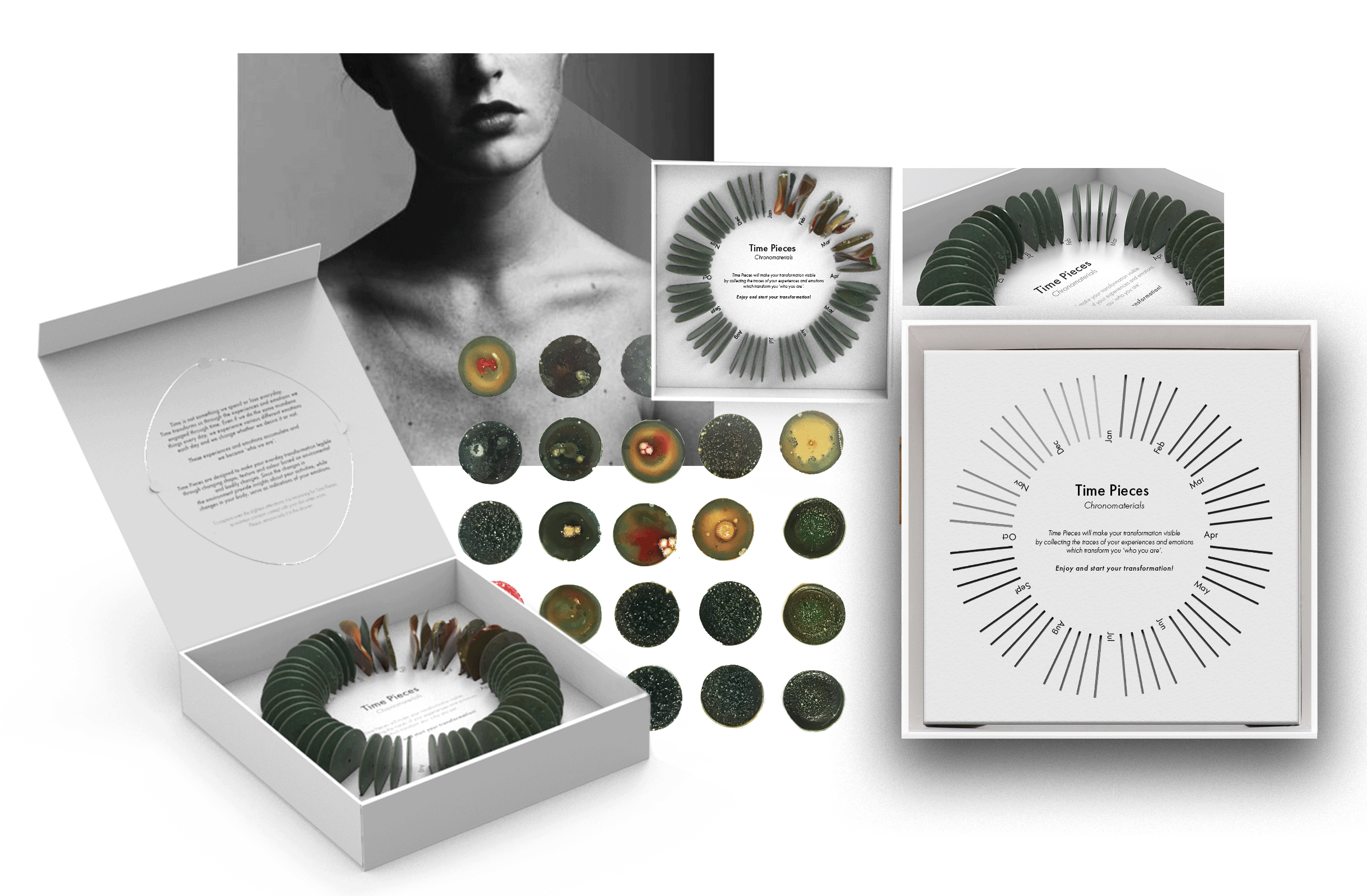 The design enables to store &amp; review Time Pieces