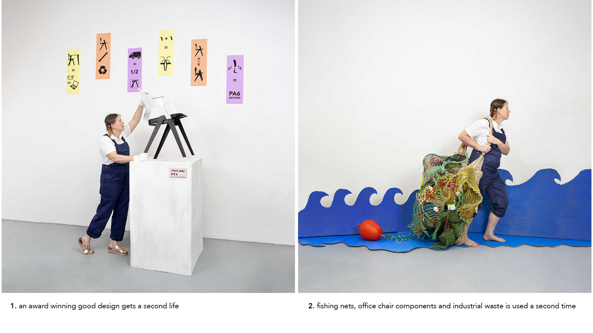 REX - award winning chair - made of waste