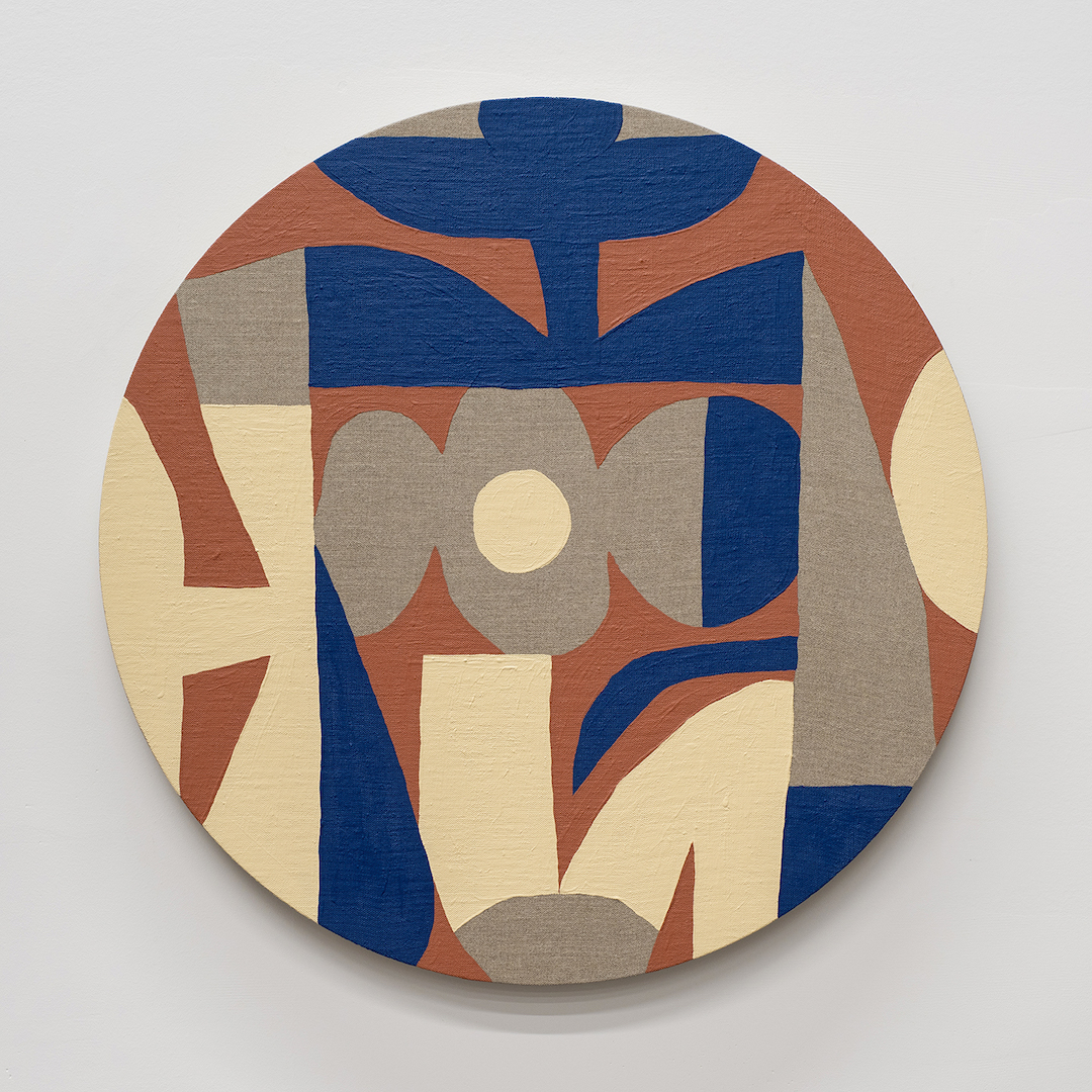 Cody Hudson, Acrylic on linen, 61 cm diameter