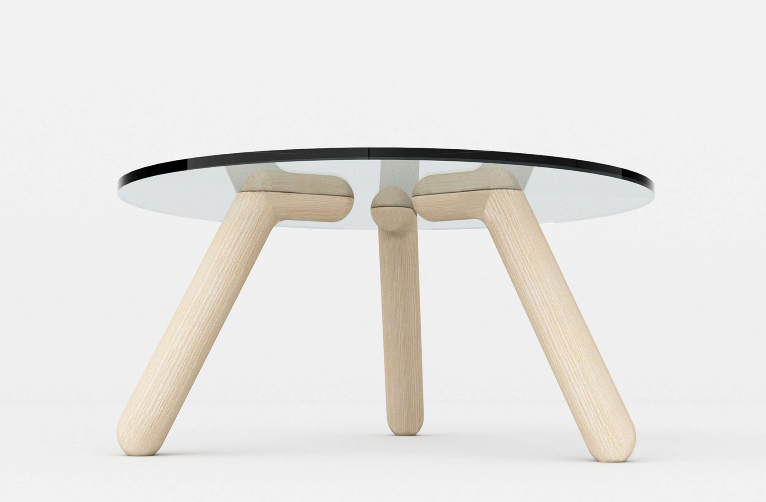 Rendering of the Plywood Legg Fauteuil and Table