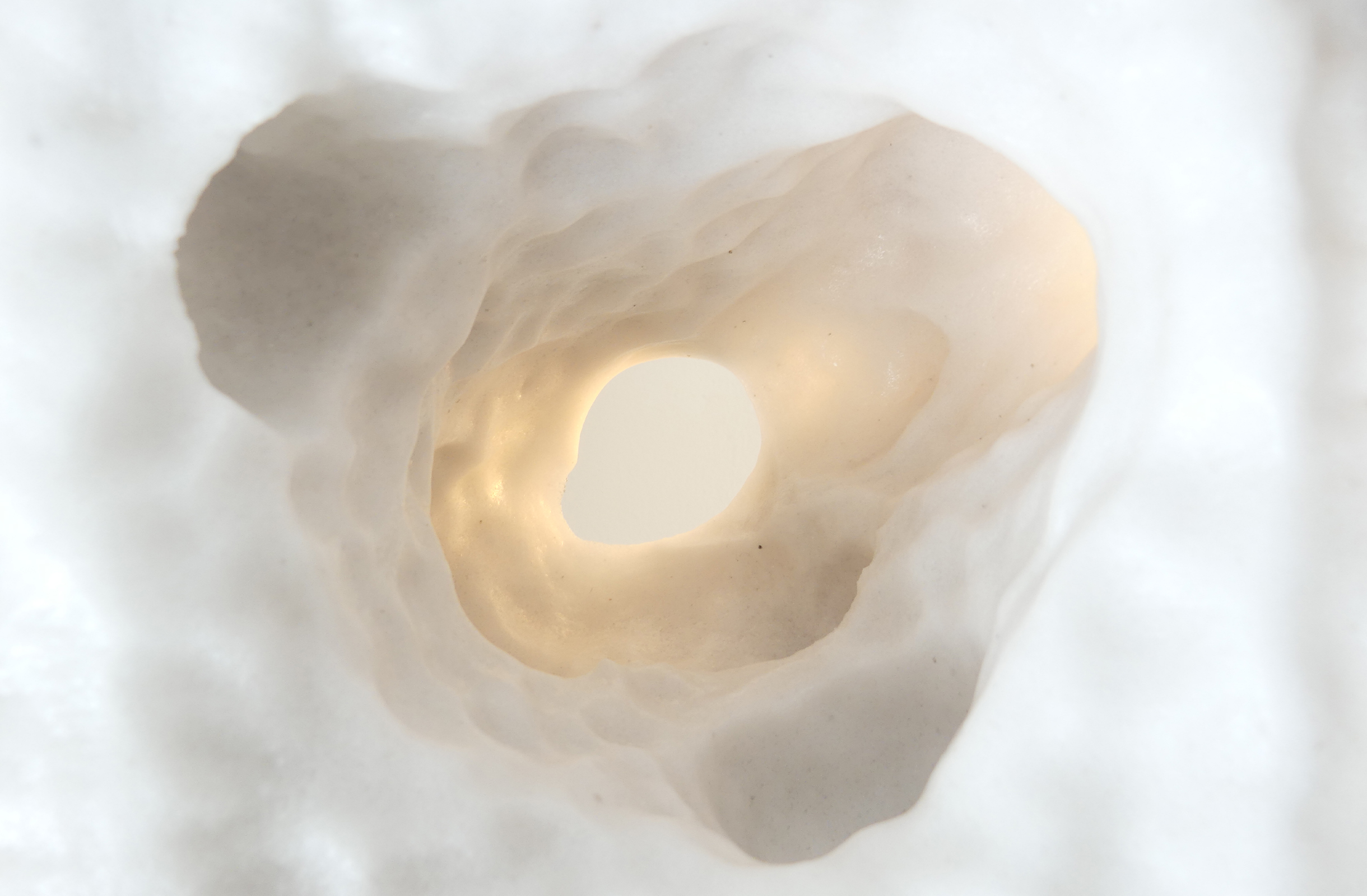 Salt sculpture closeup