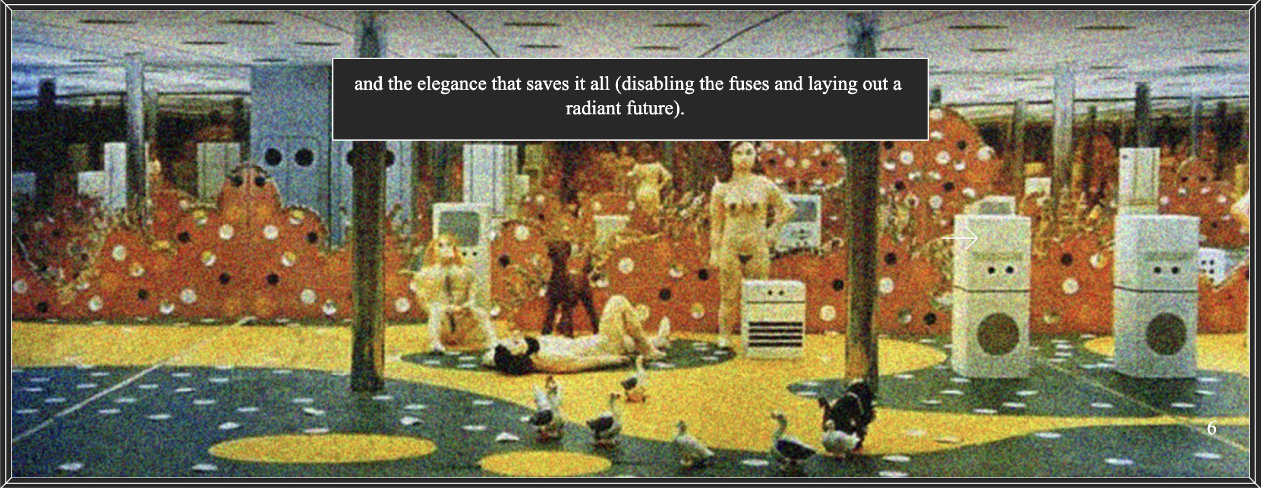 Interactive storytelling with quotes by Archizoom.