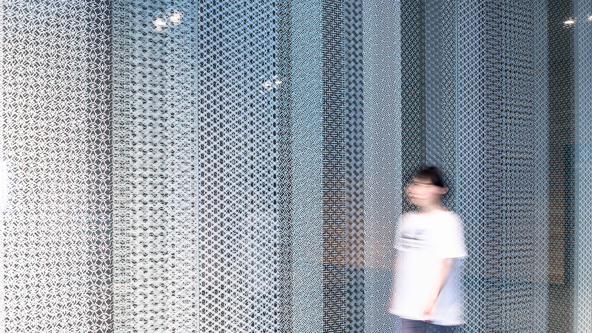 G Messe Gunma_The woven patterns in the space
