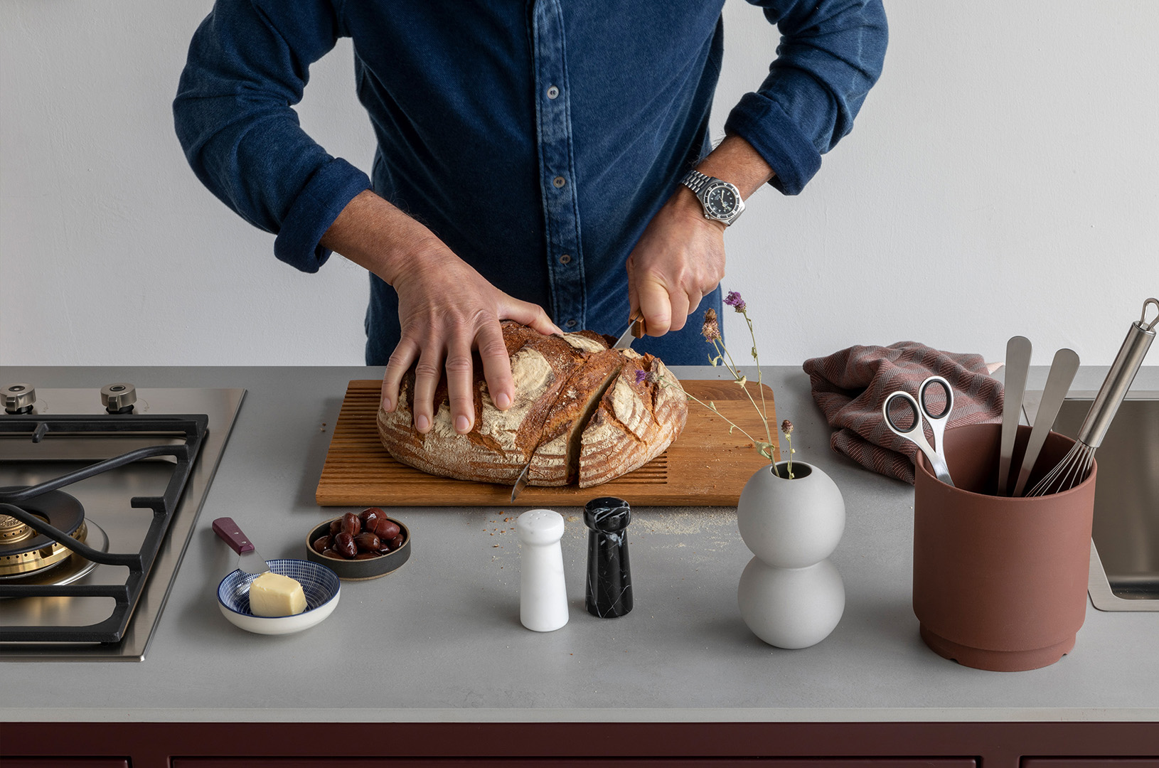 A closer look of the worktop