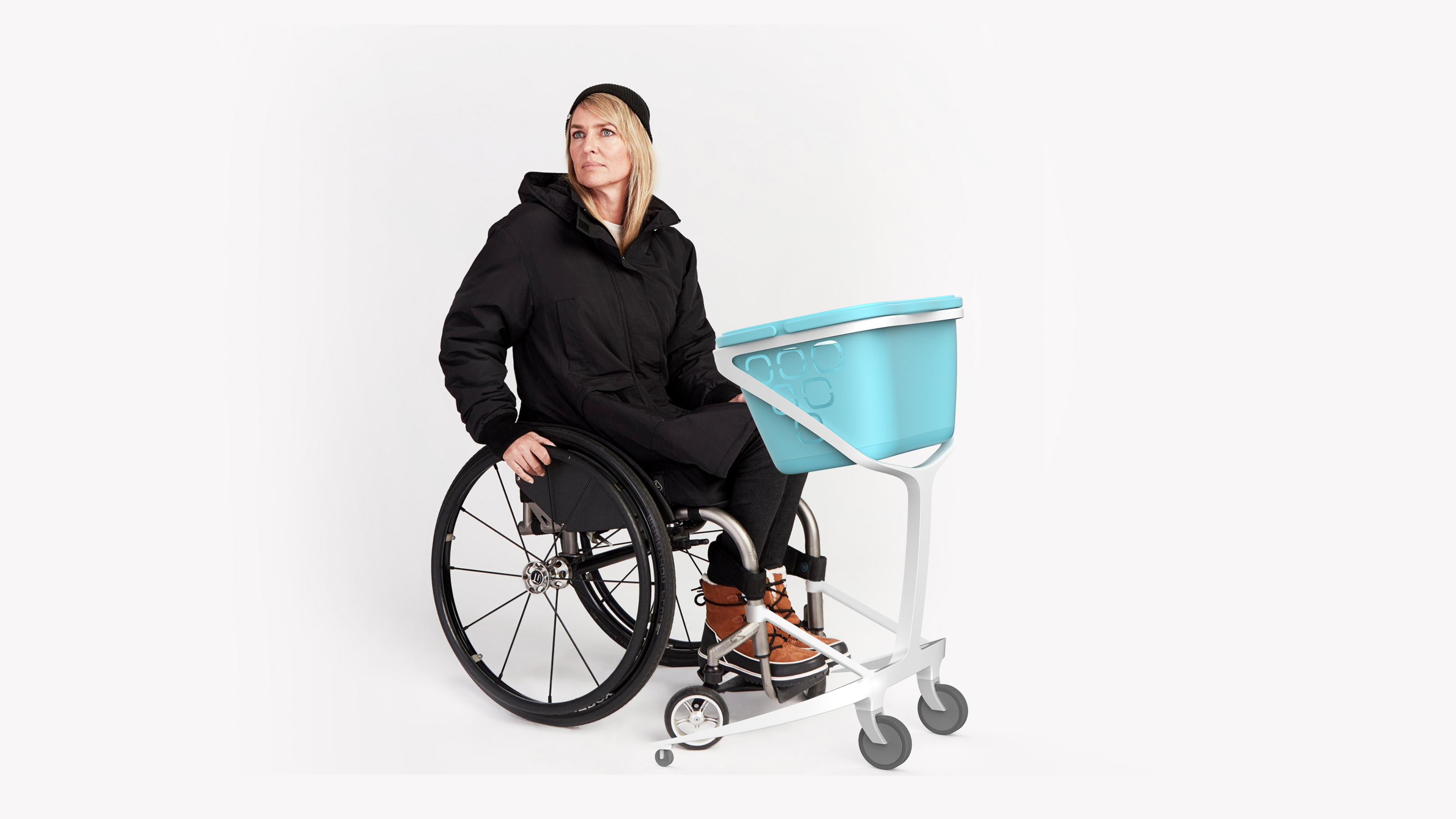 Shopping with wheel frame