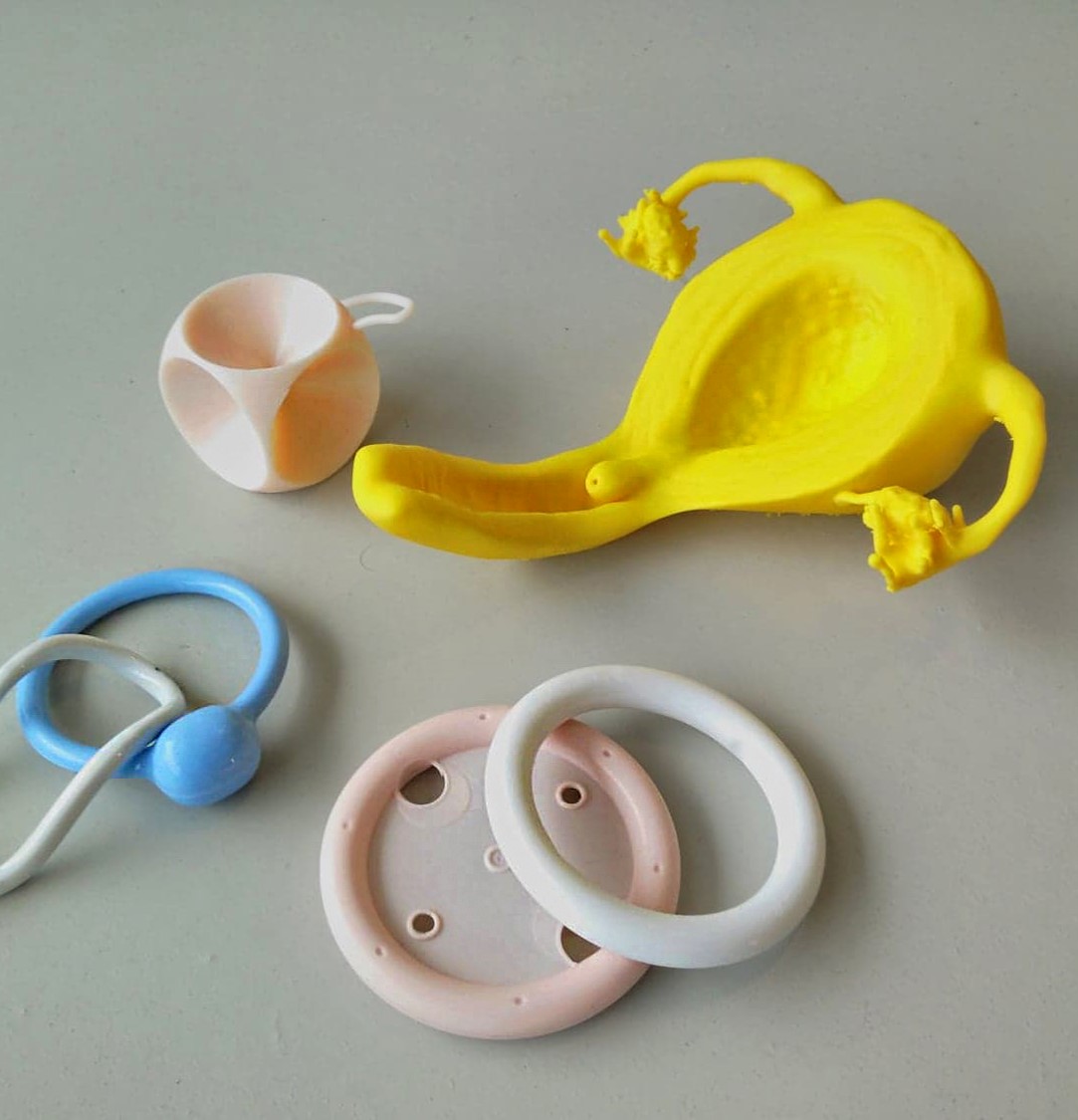 3D geprinte baarmoeder en pessaria