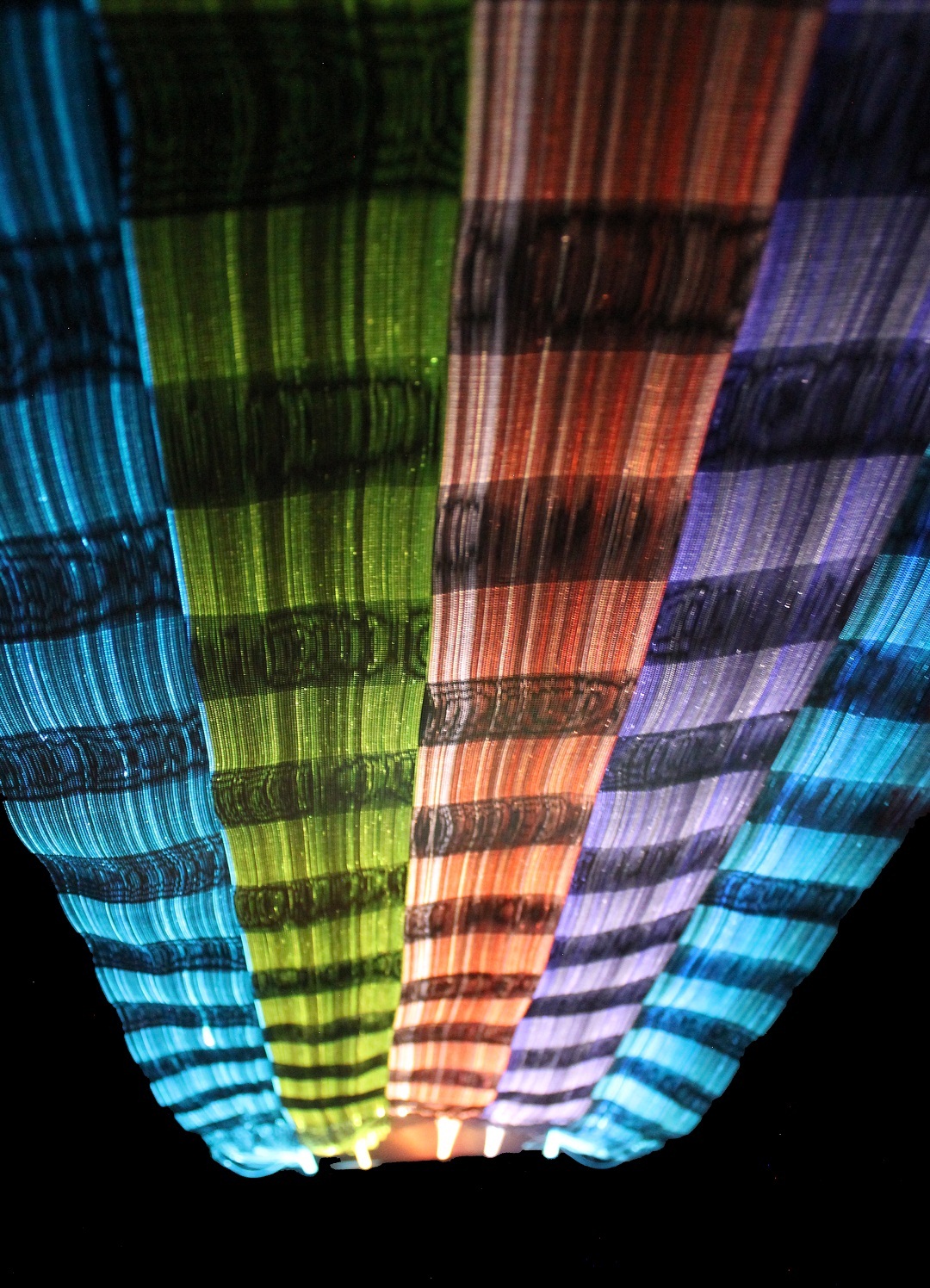 Lit Lace, colour phase light (3.75x0.5m)