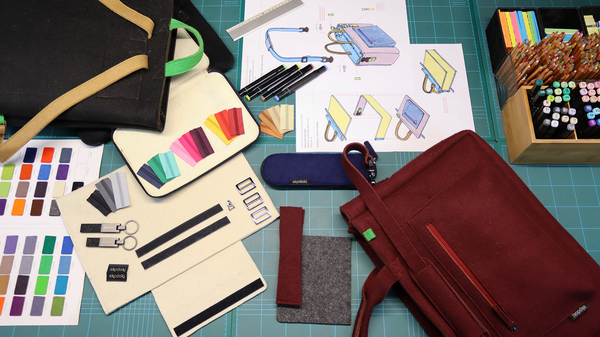 Designing and prototyping eKodoKi WOOLI Bags