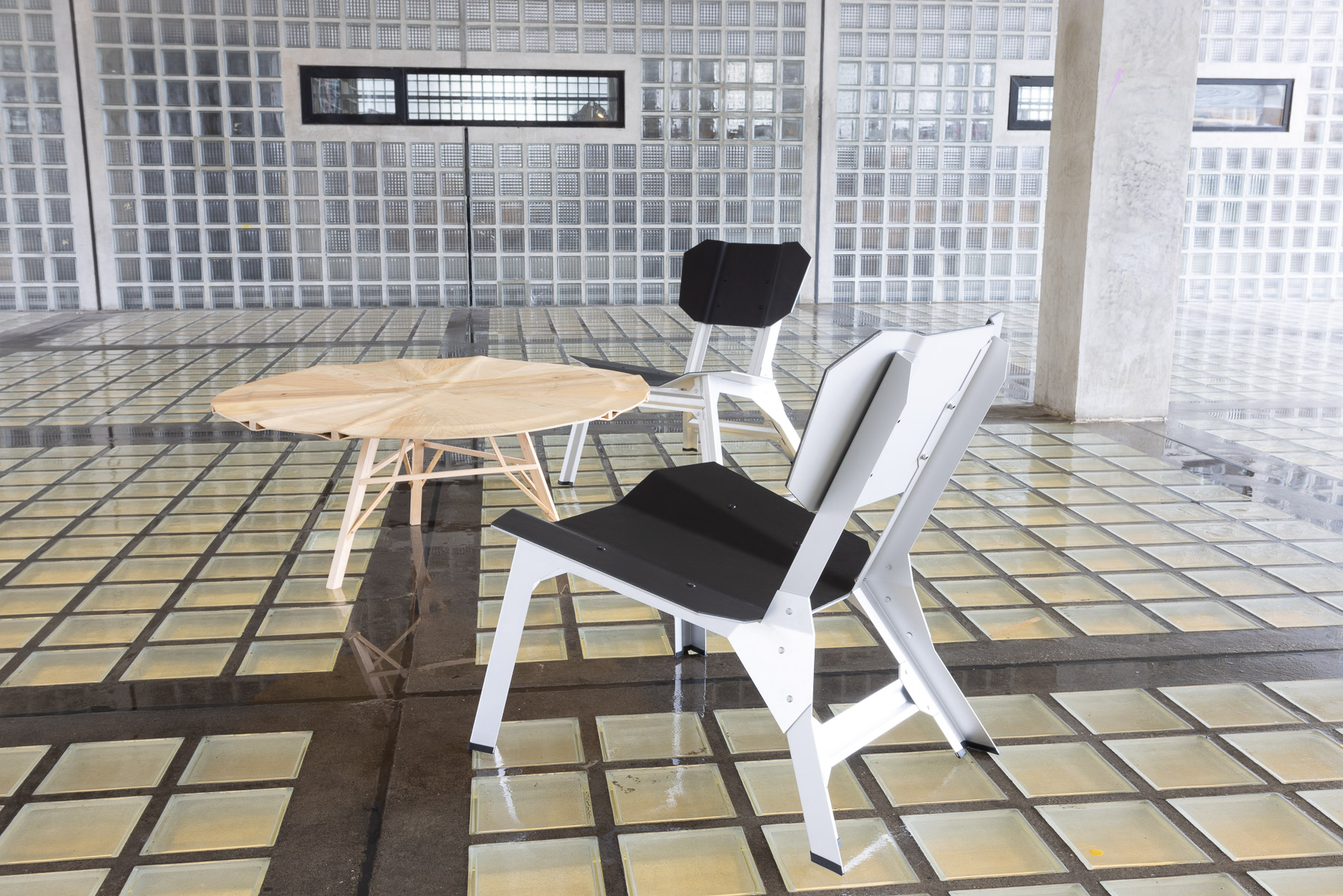 Black Aluminum Chair