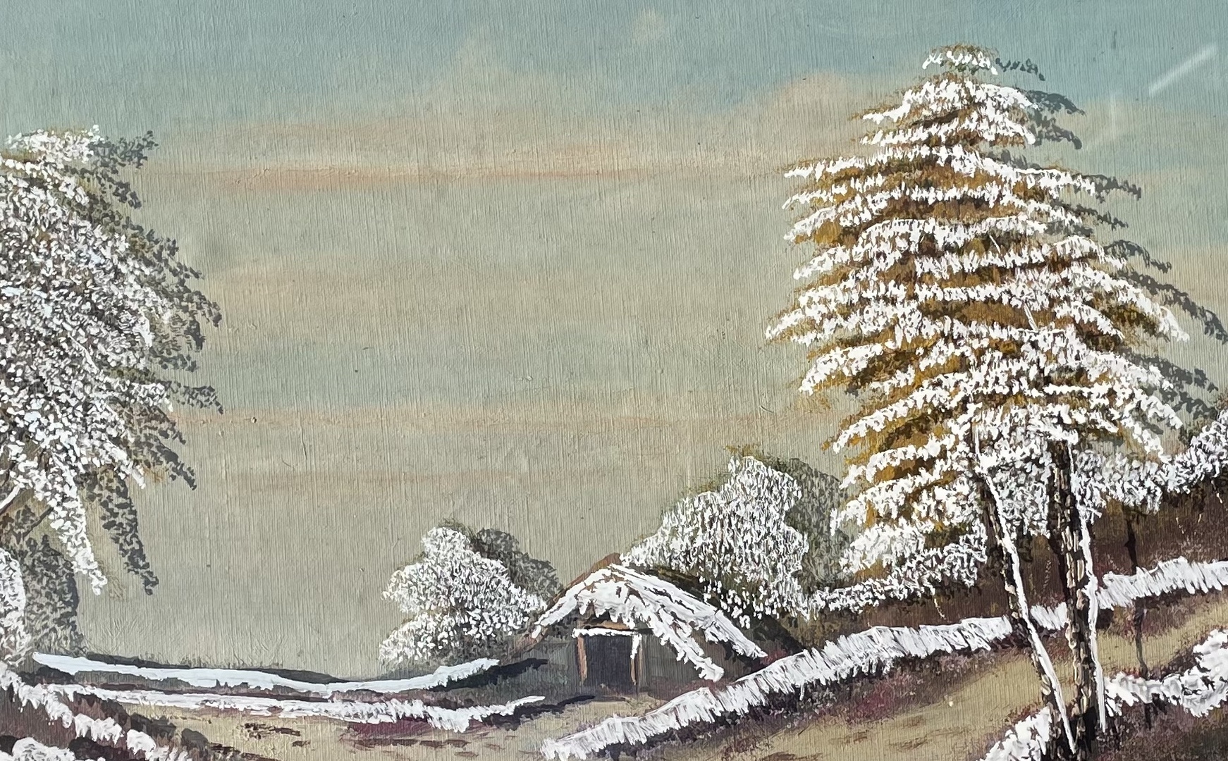 Covered 40x100 egg tempera on plexiglass