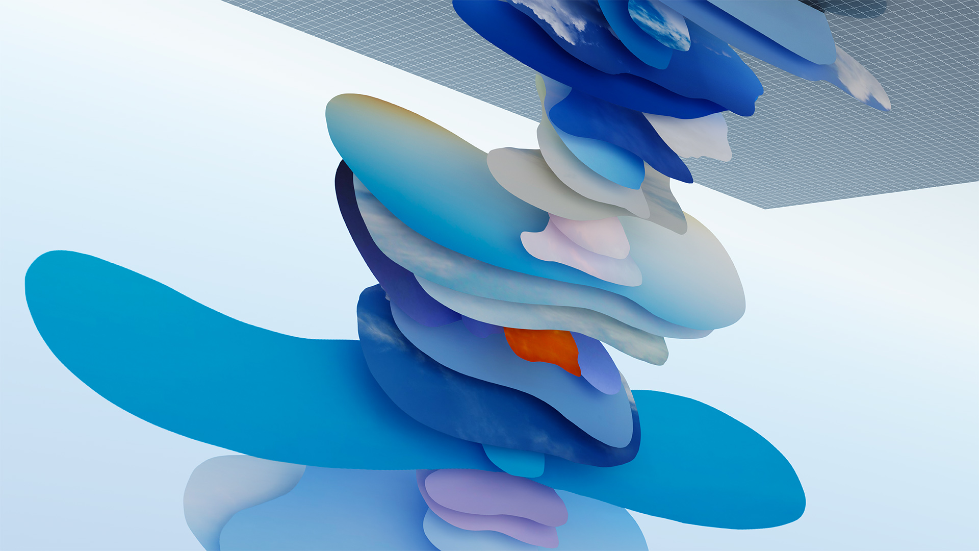 Still from the 3D video 'Where the Facade Bends'