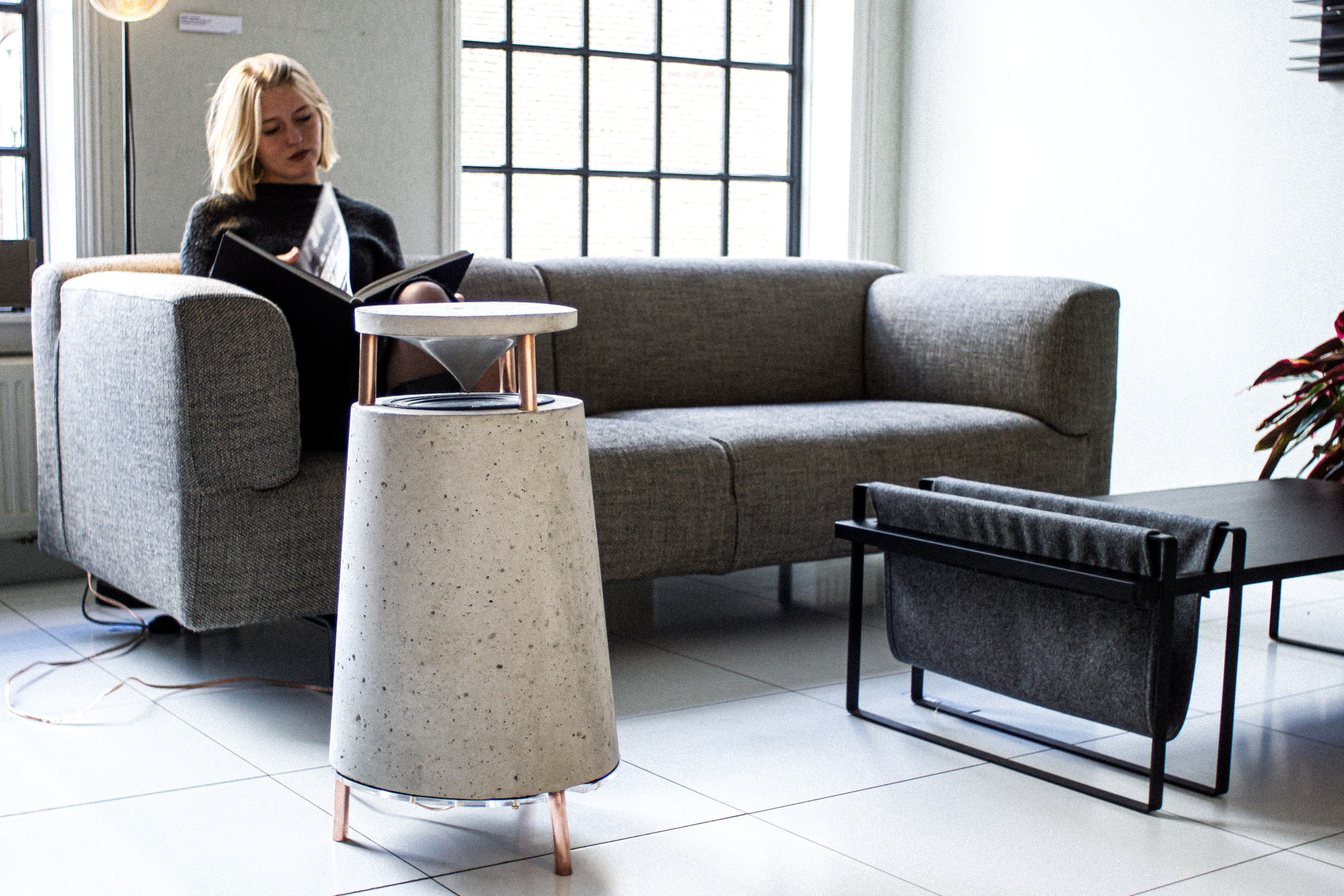 YKMA design OC1 - Omnidirectional Concrete Speaker