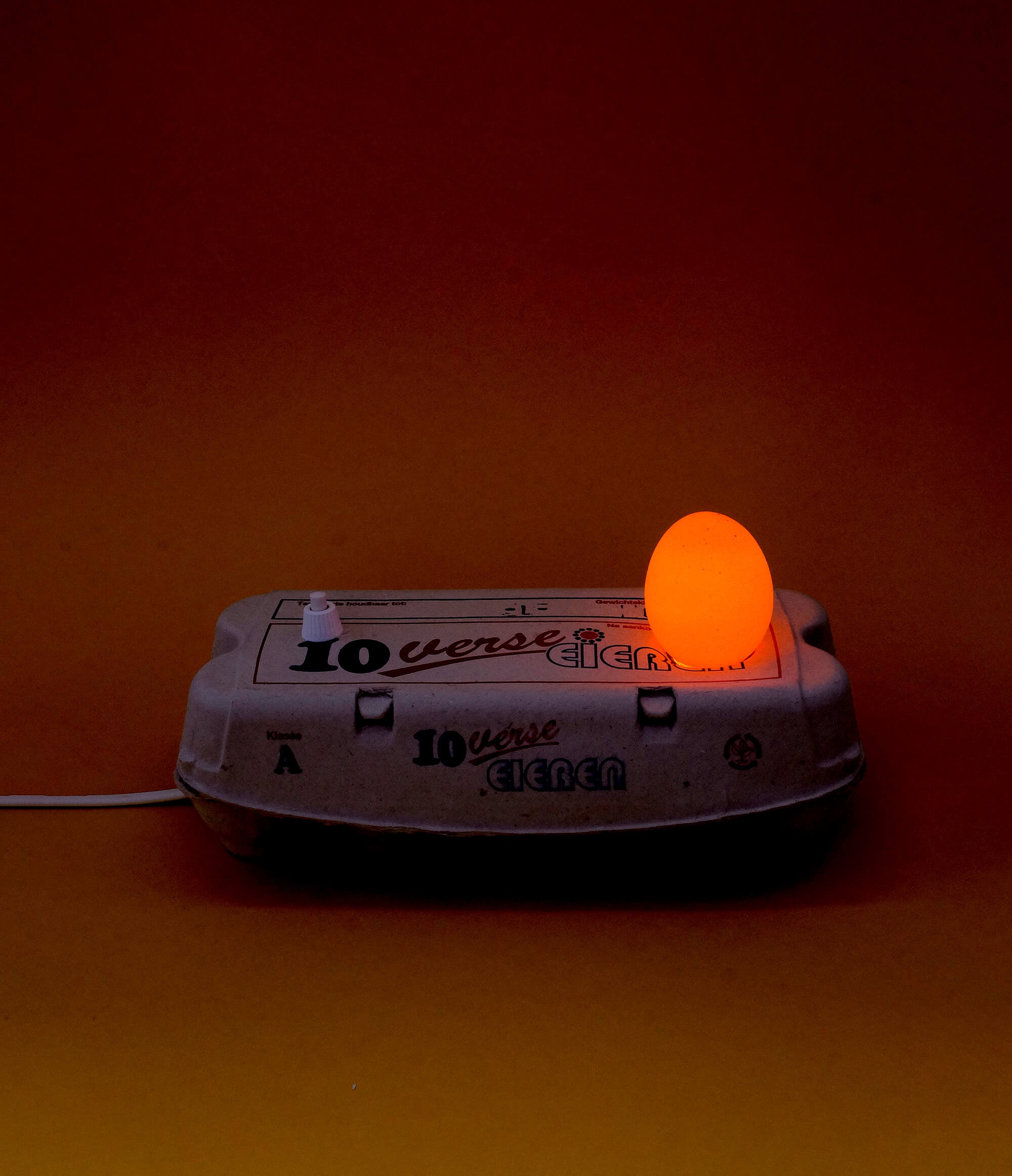 Eggbox Lamp ON