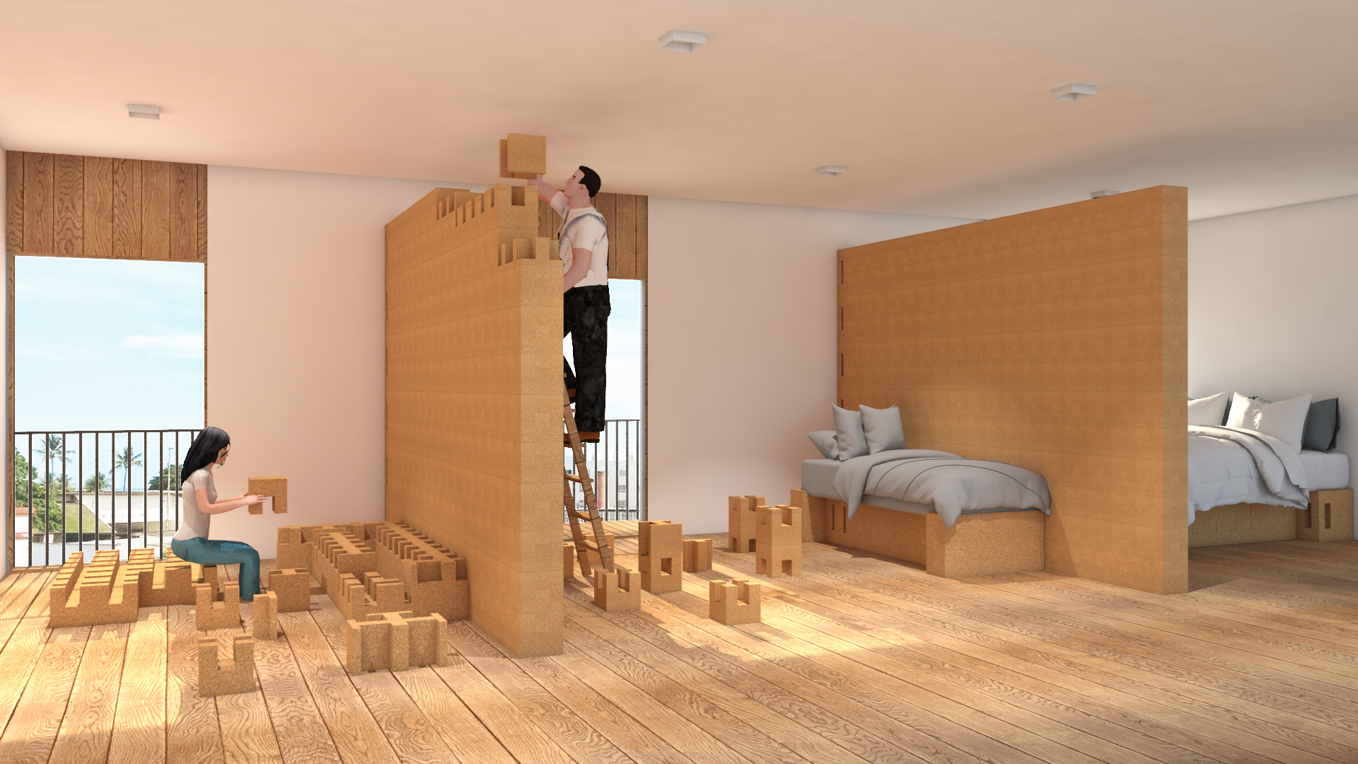 Creating an extra room for short rental guests