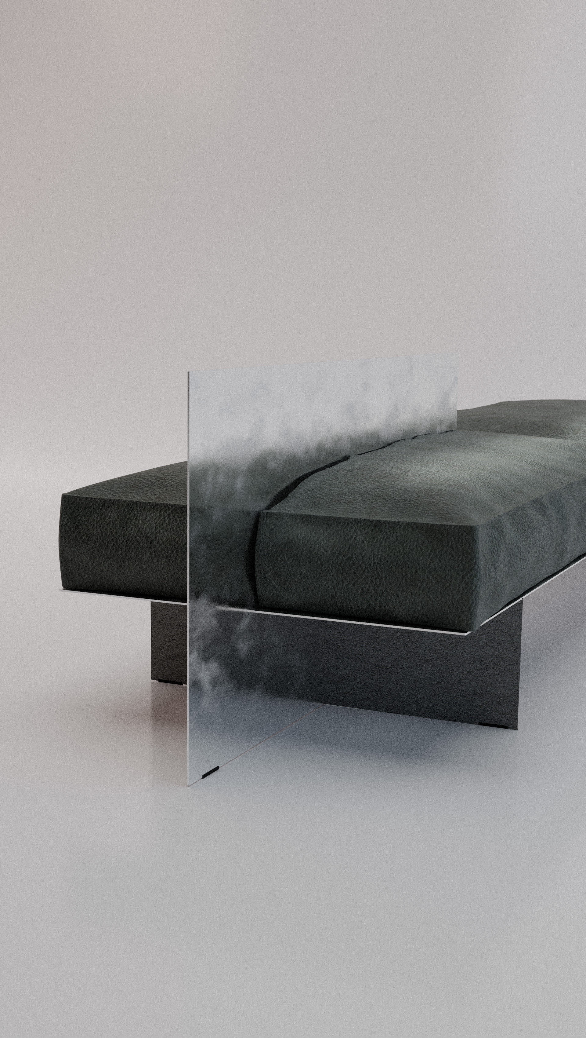 Aluminum Daybed close-up