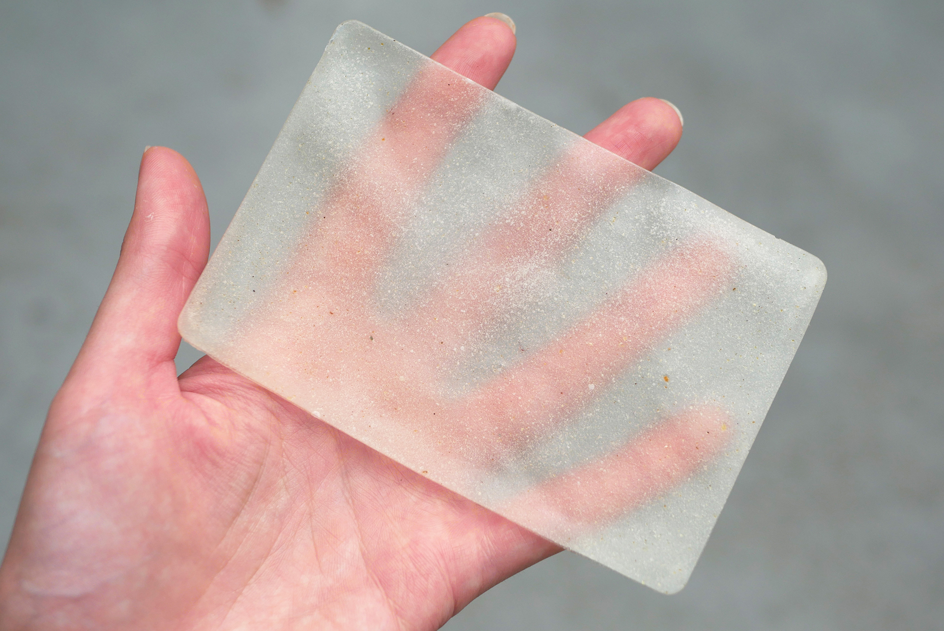Material research using amber by-product