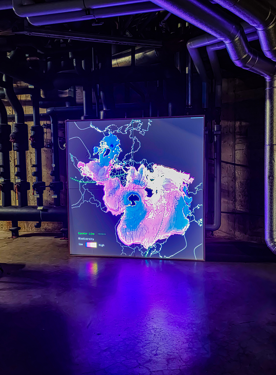 Heat-map of marine biodiversity