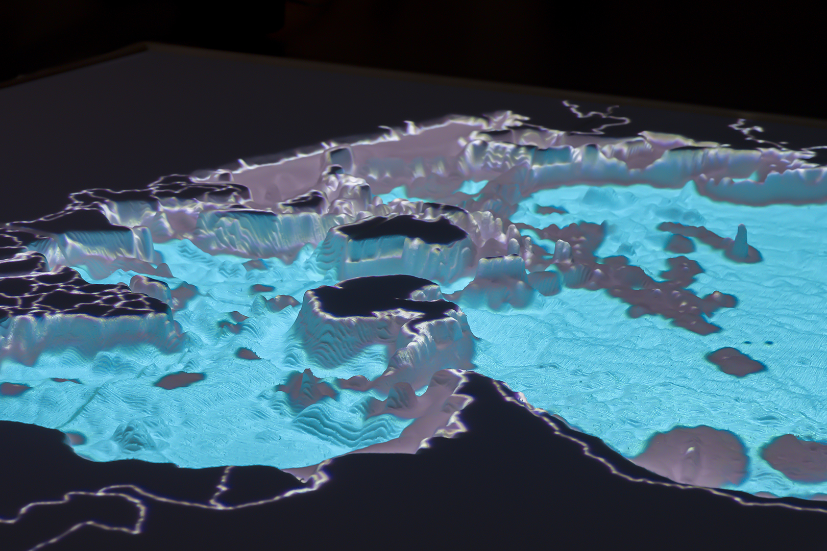 Close-up, international waters and economic zones
