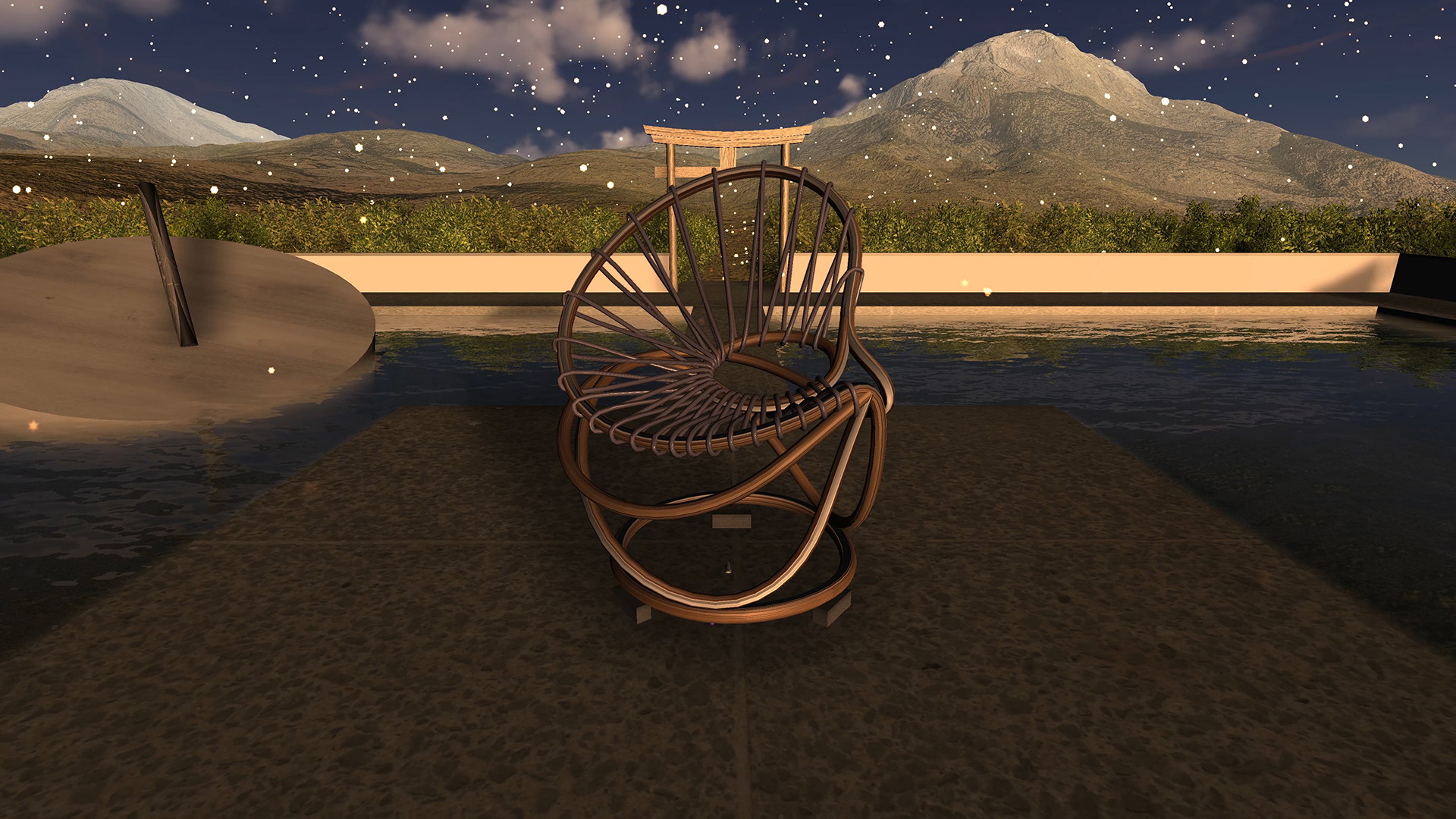 Virtual maker space simulates passage of time