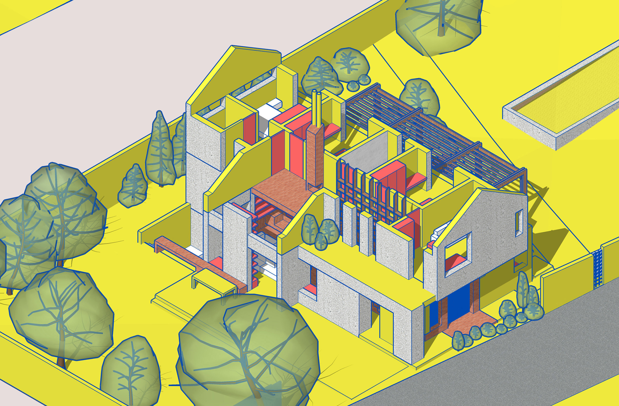 3Phase House_ Axonometric Study 1