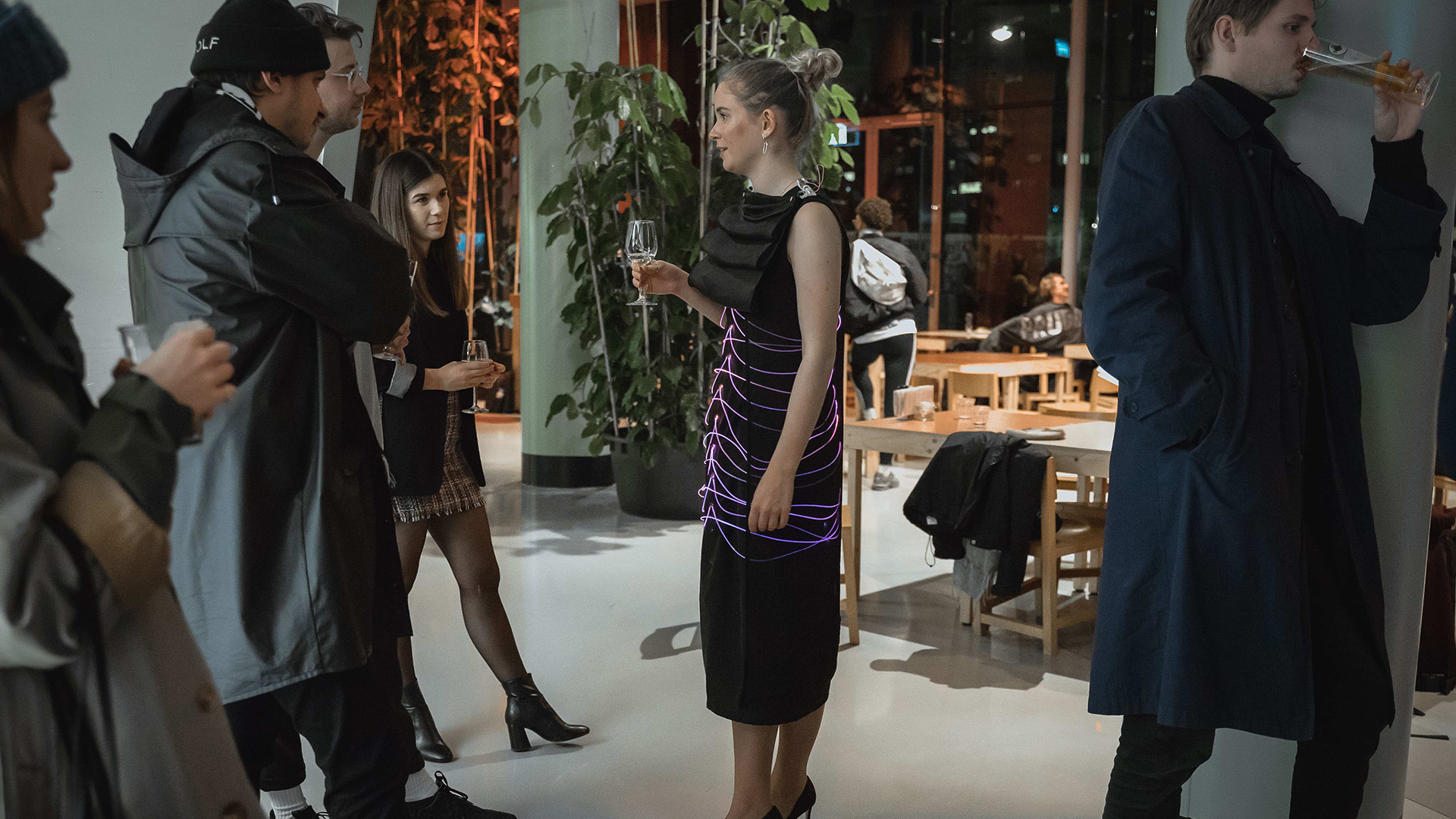 The dress in a social atmosphere