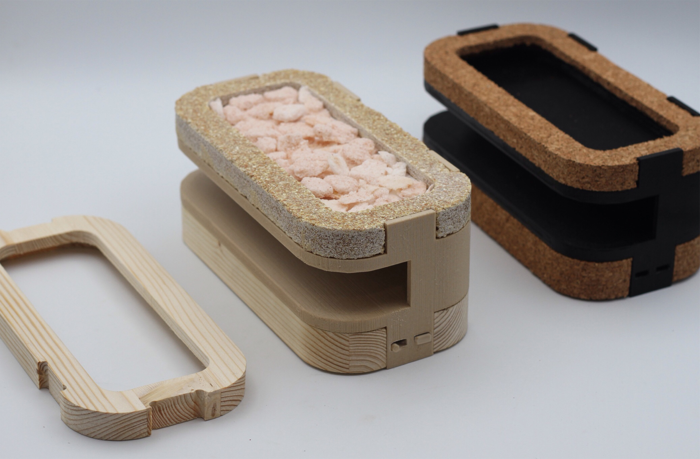 The structure can be made of different materials