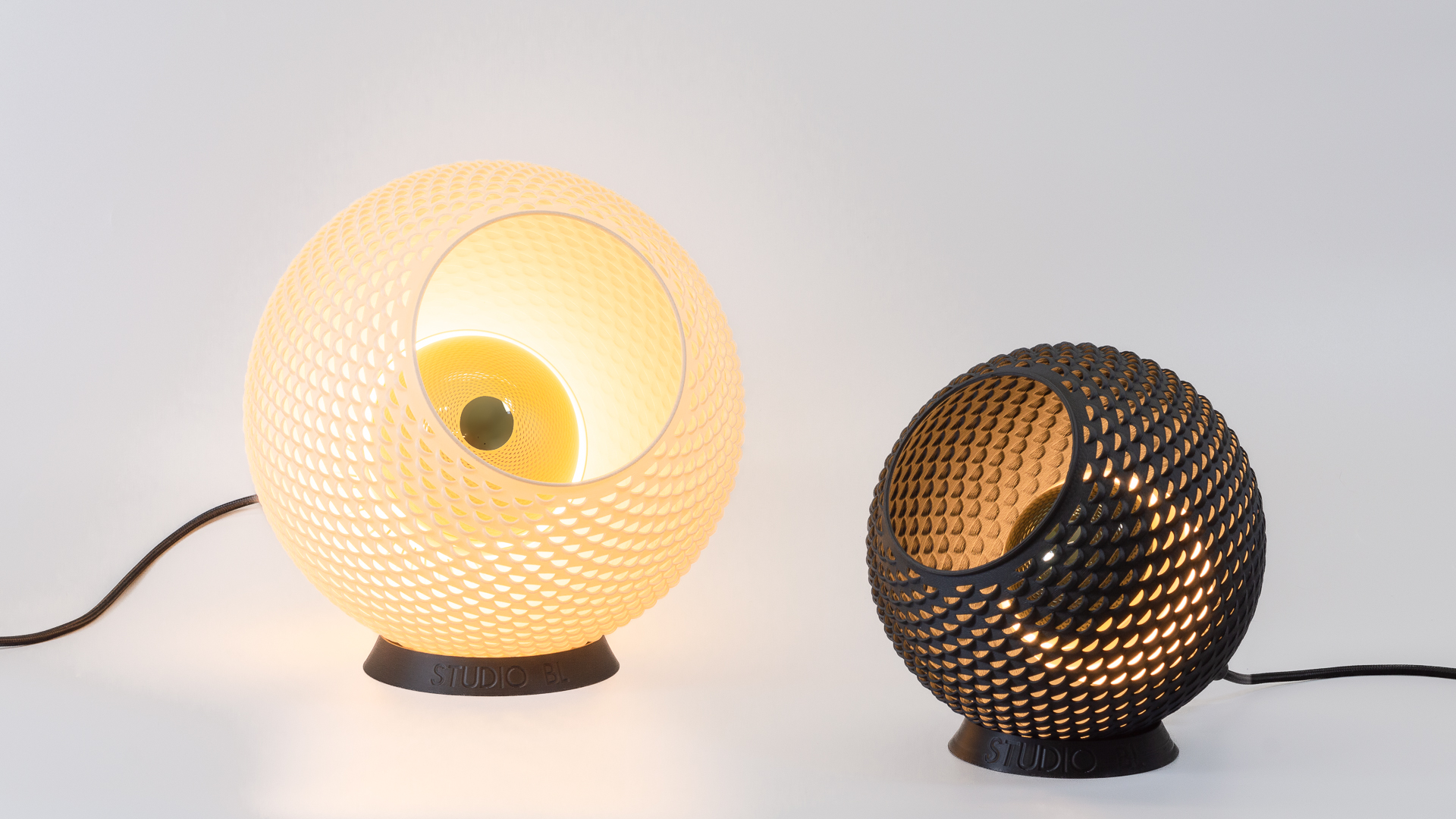 Baguio Table Lamps made from biodegradable PHA