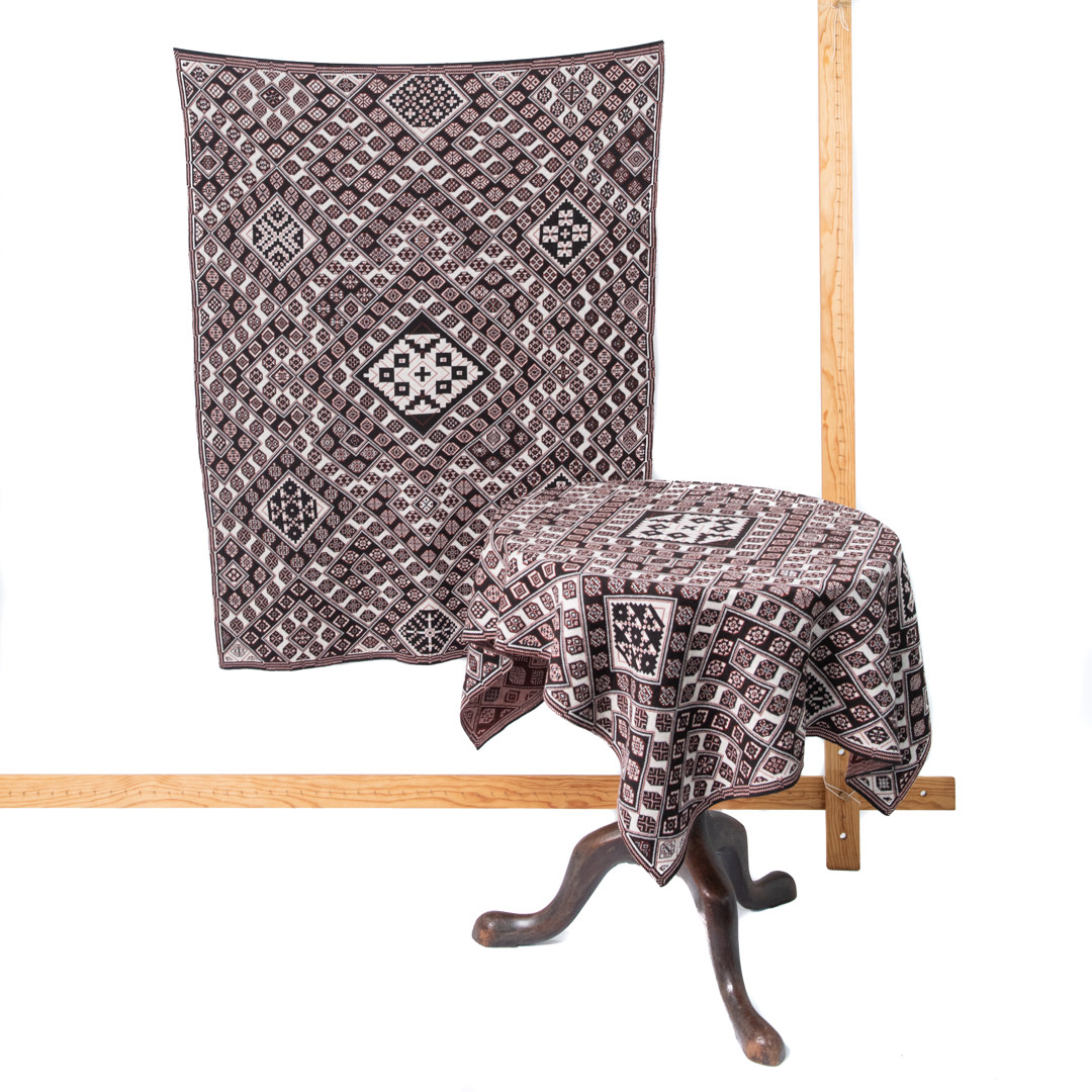 Wall hanging with tablecloth