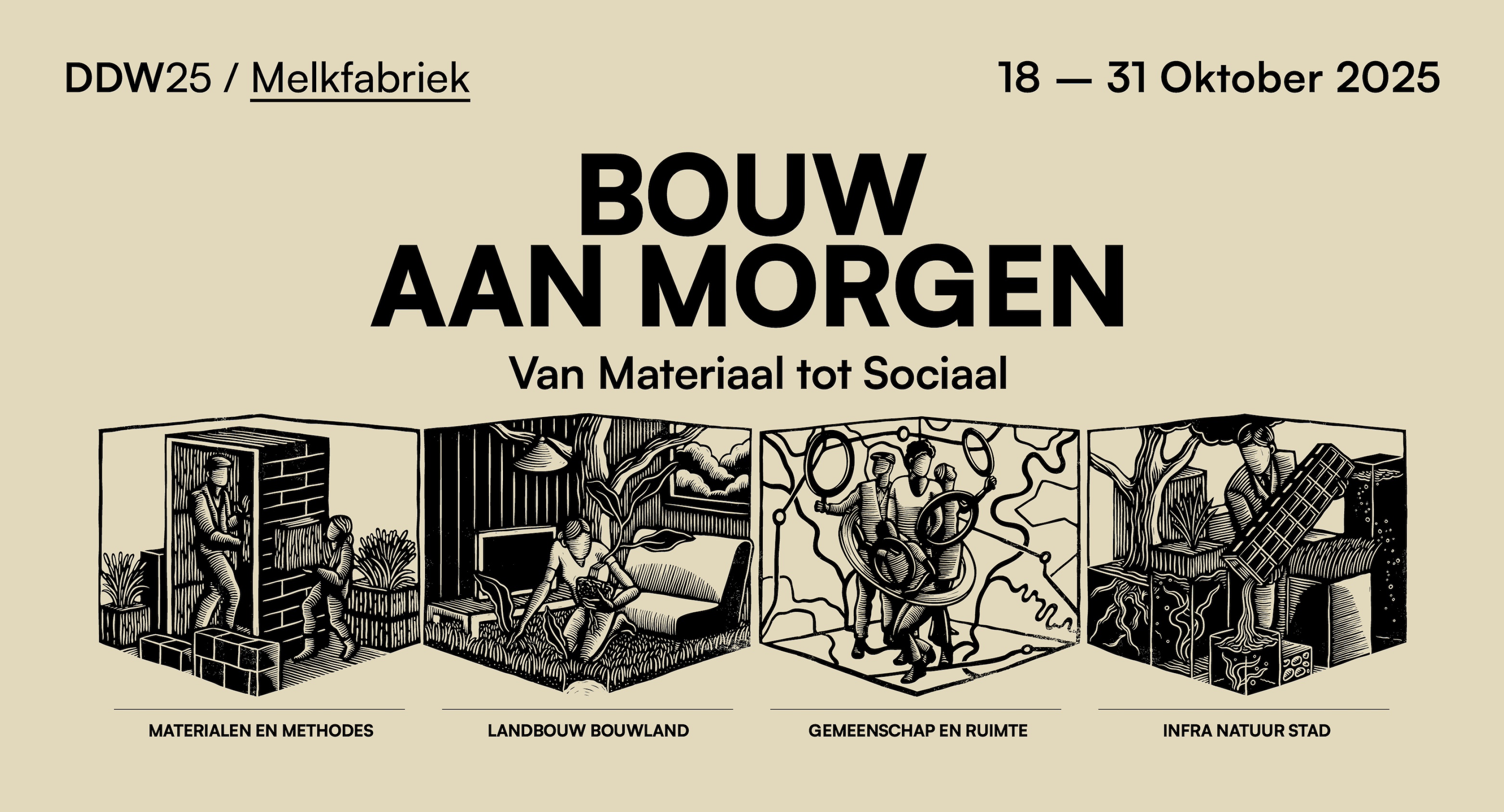 HUB Bouw aan Morgen, van materiaal tot sociaal