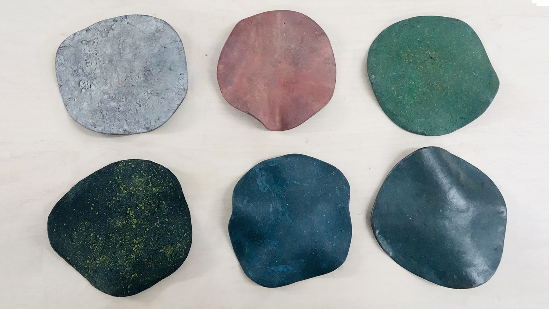 Sample tiles of Biophilica material 