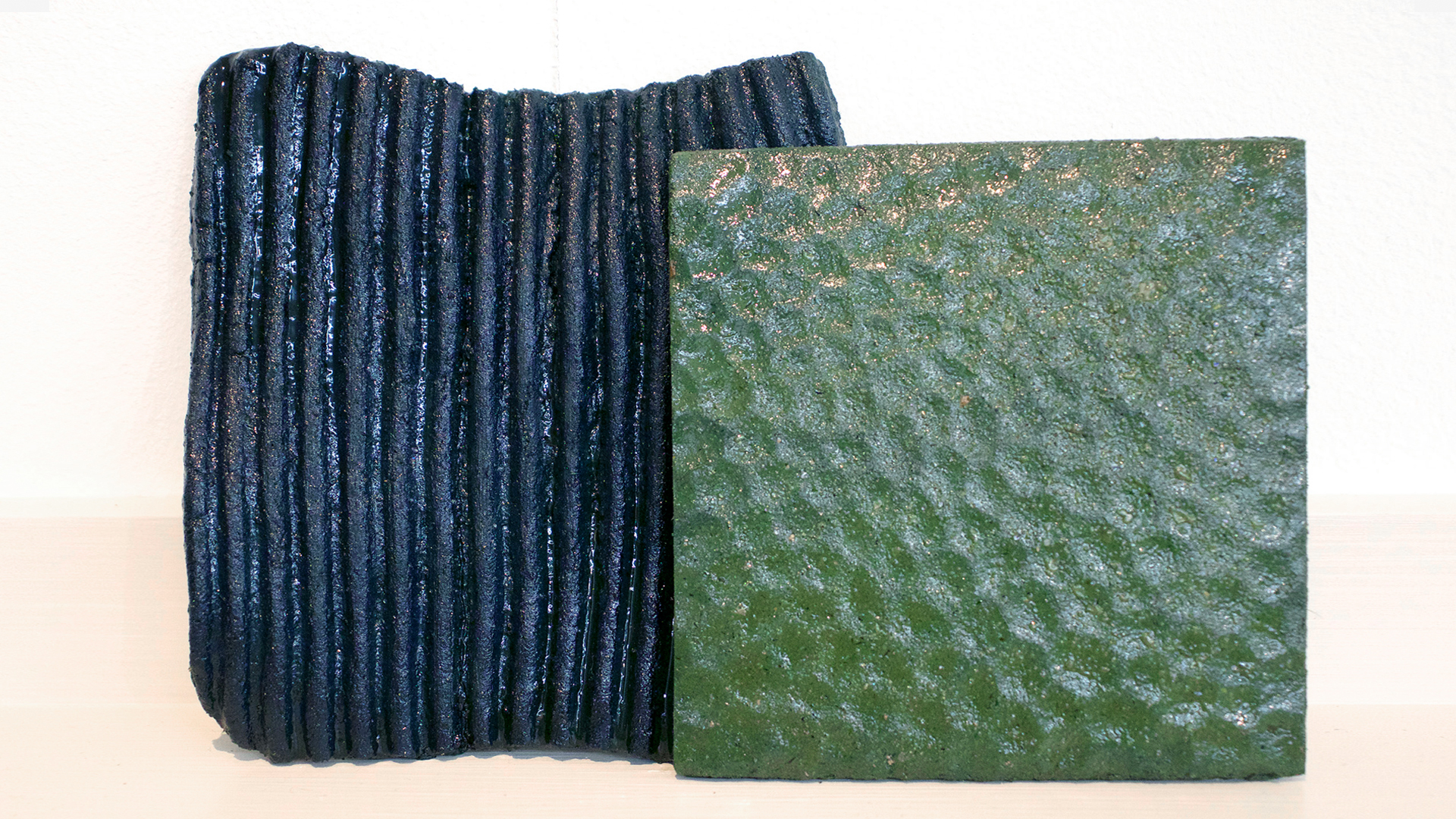 Biophilica rigid material exploring textures