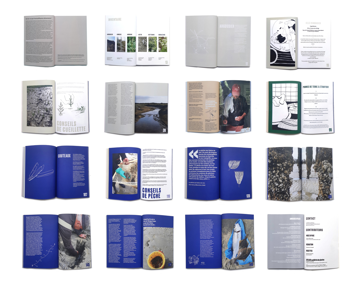 Overview pages magazine