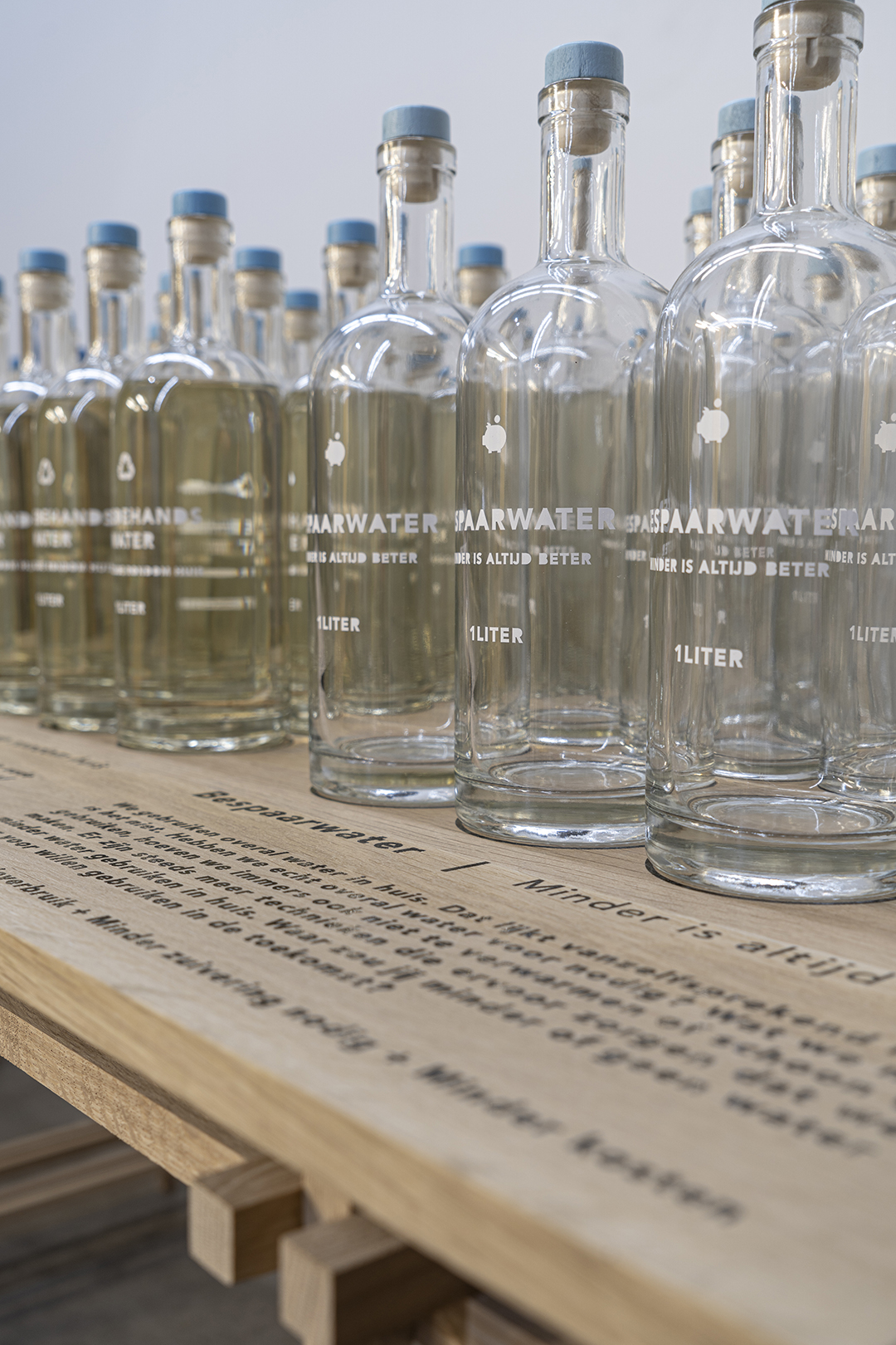 Bottles with different water qualities