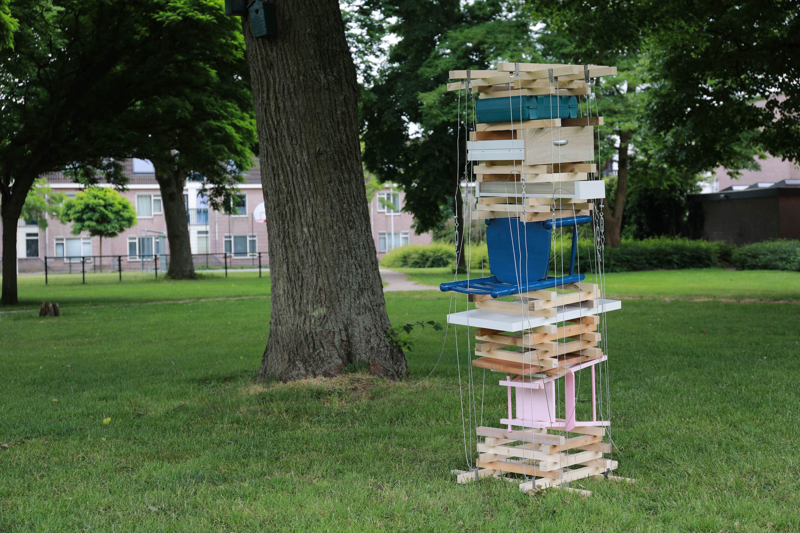 A column which is built by the fragments of home.