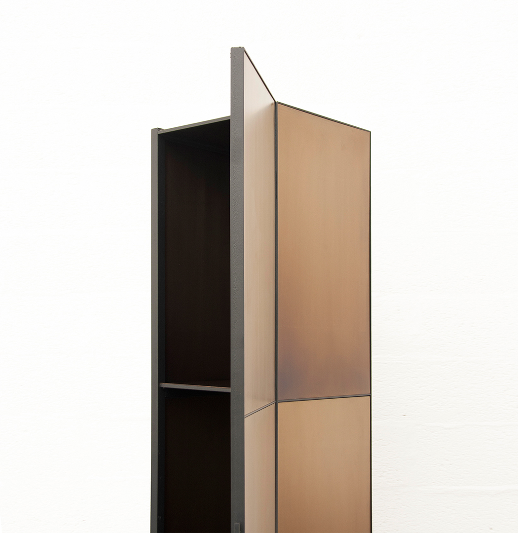 Burned cabinet
