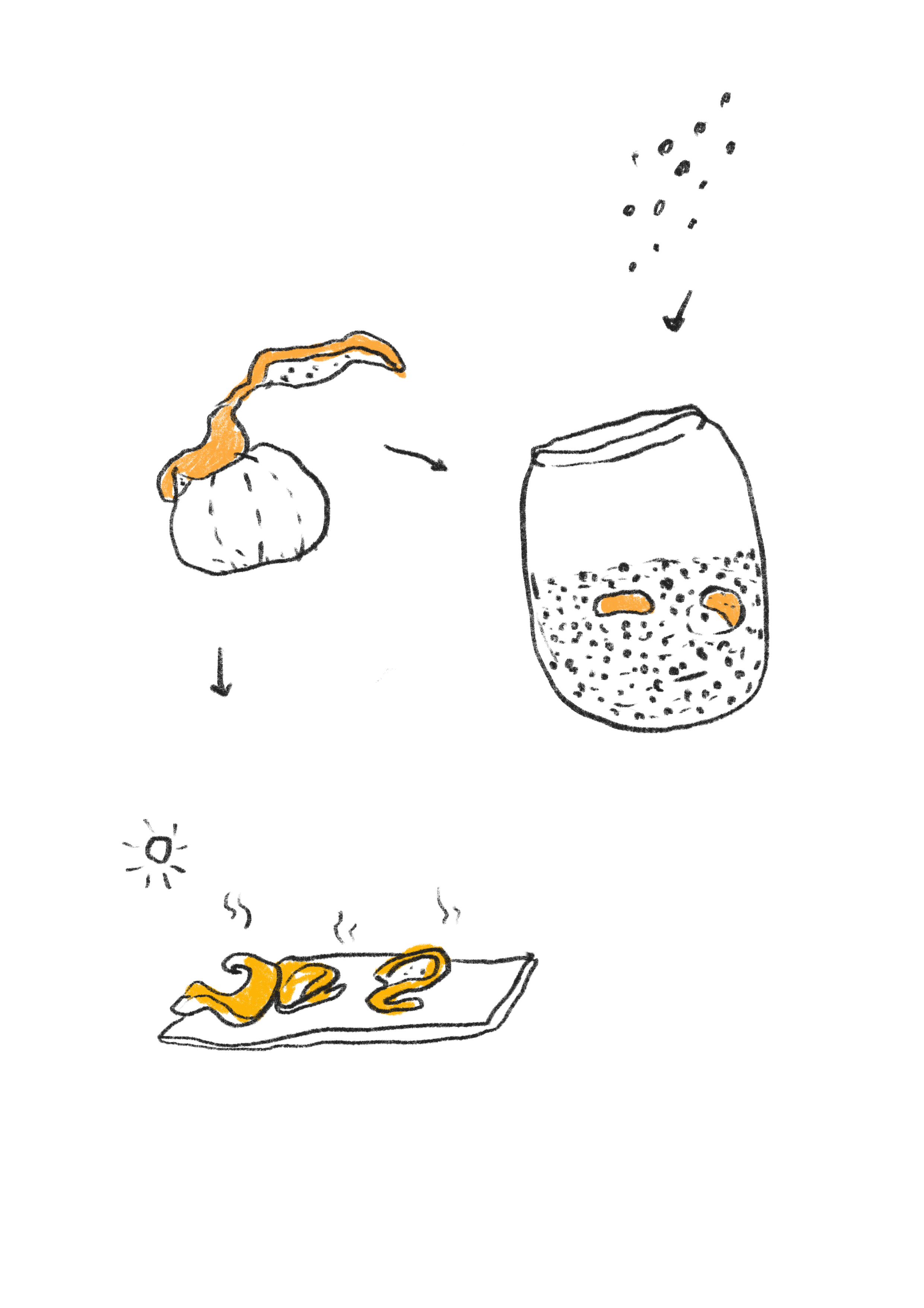 Waste Care' recipes book illustration