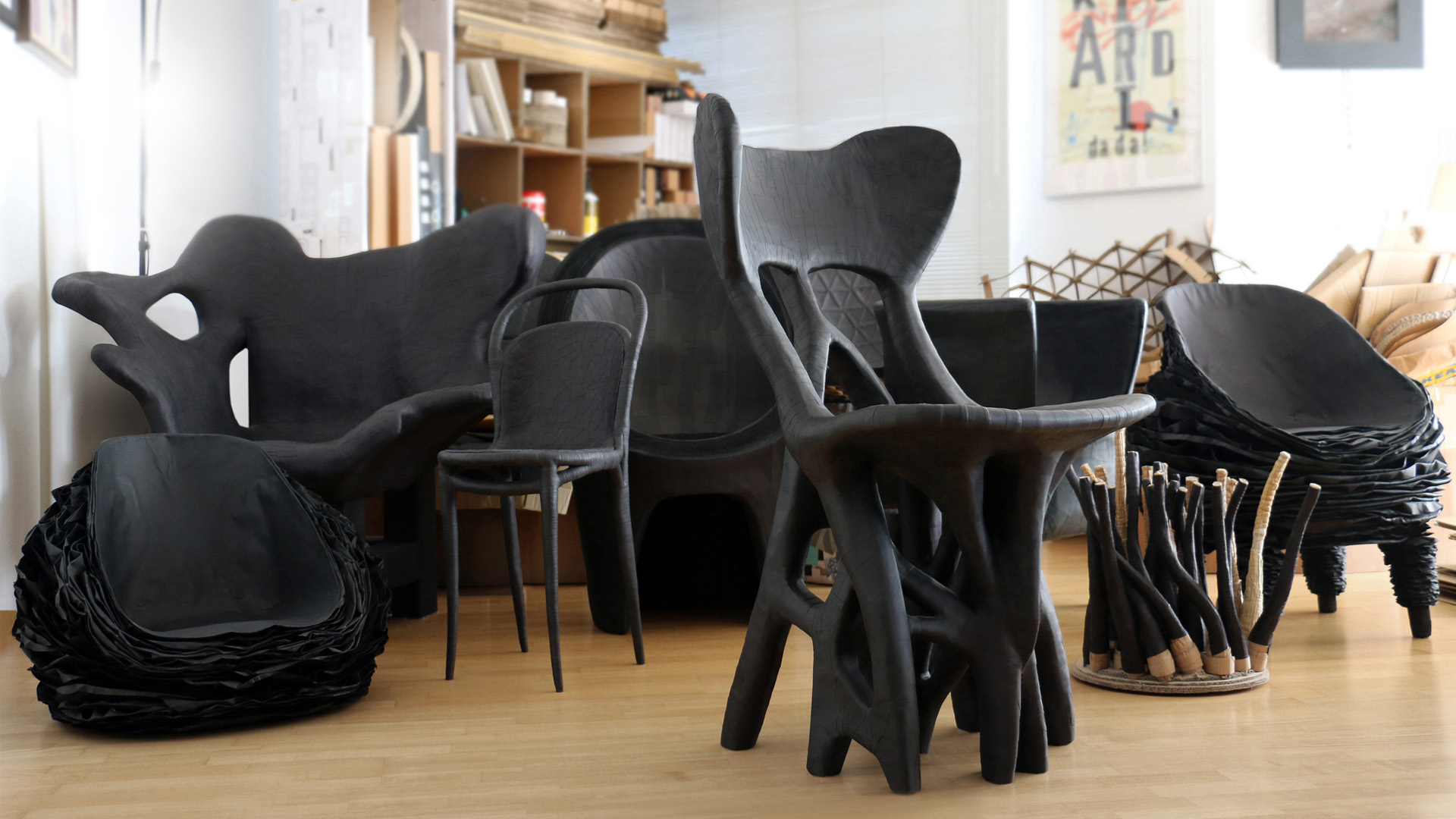 PAPER FURNITURE COLLECTION BY VADIM KIBARDIN