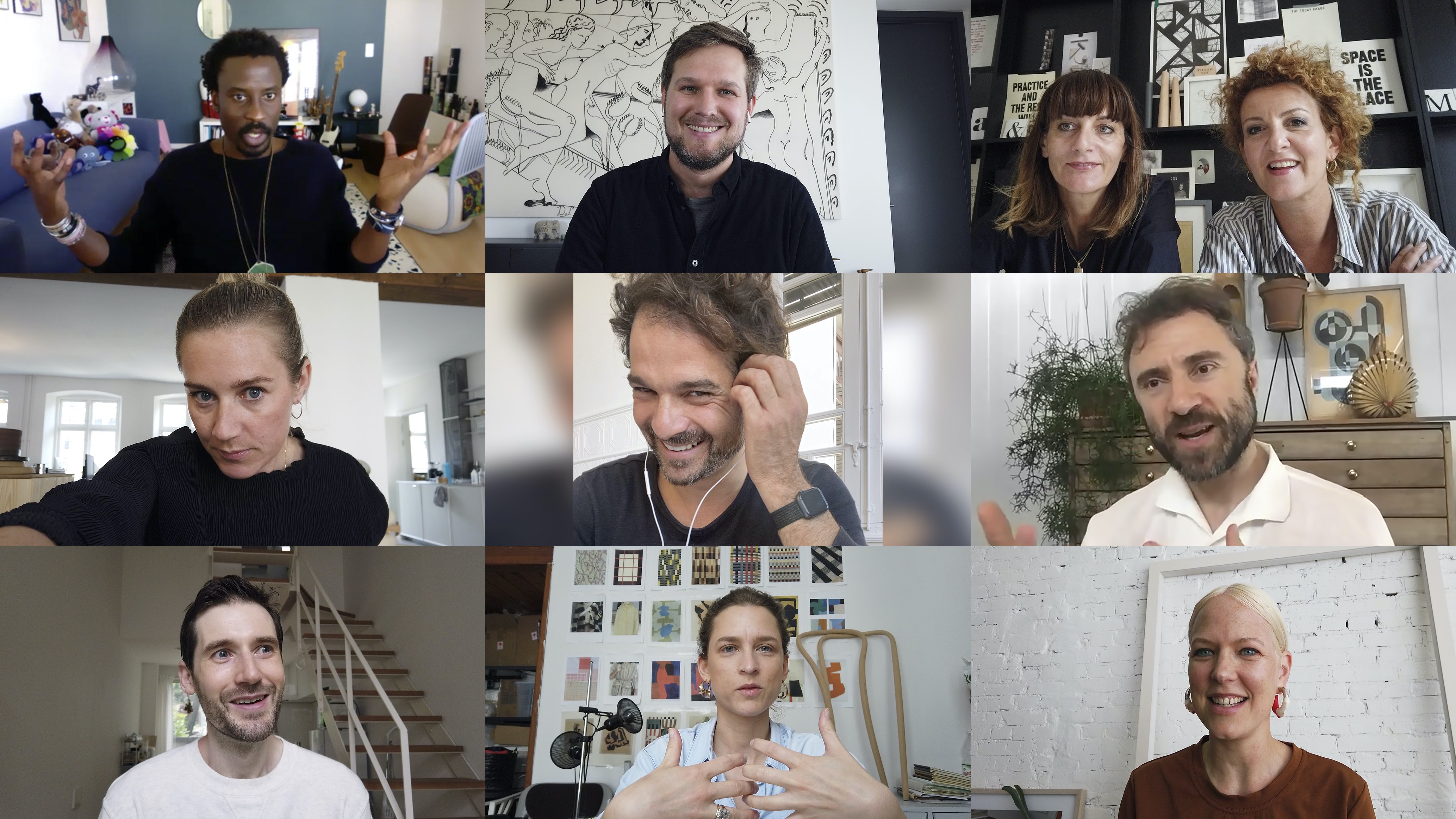 Nine international designers were involved