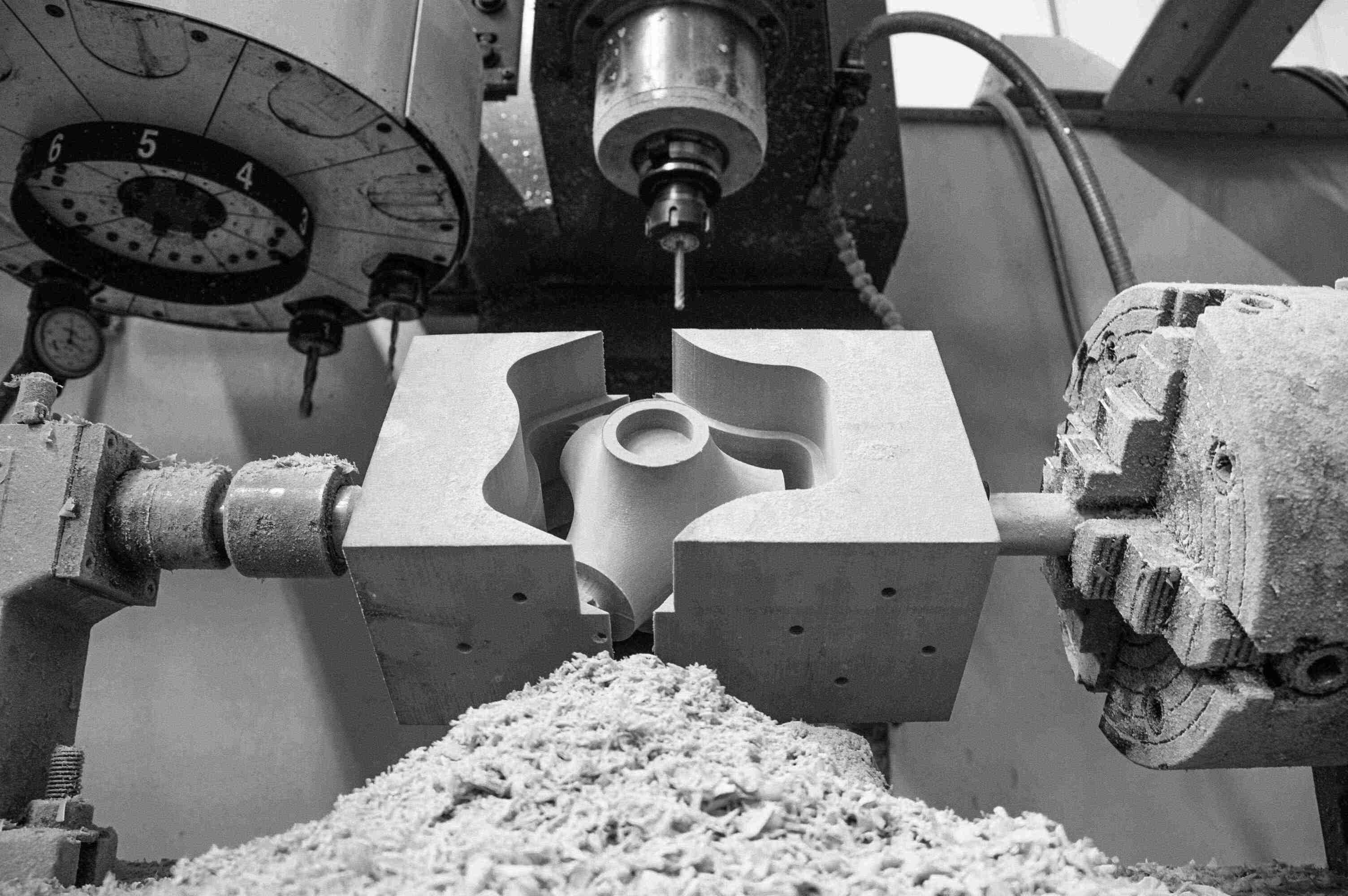 CNC machining foam blocks