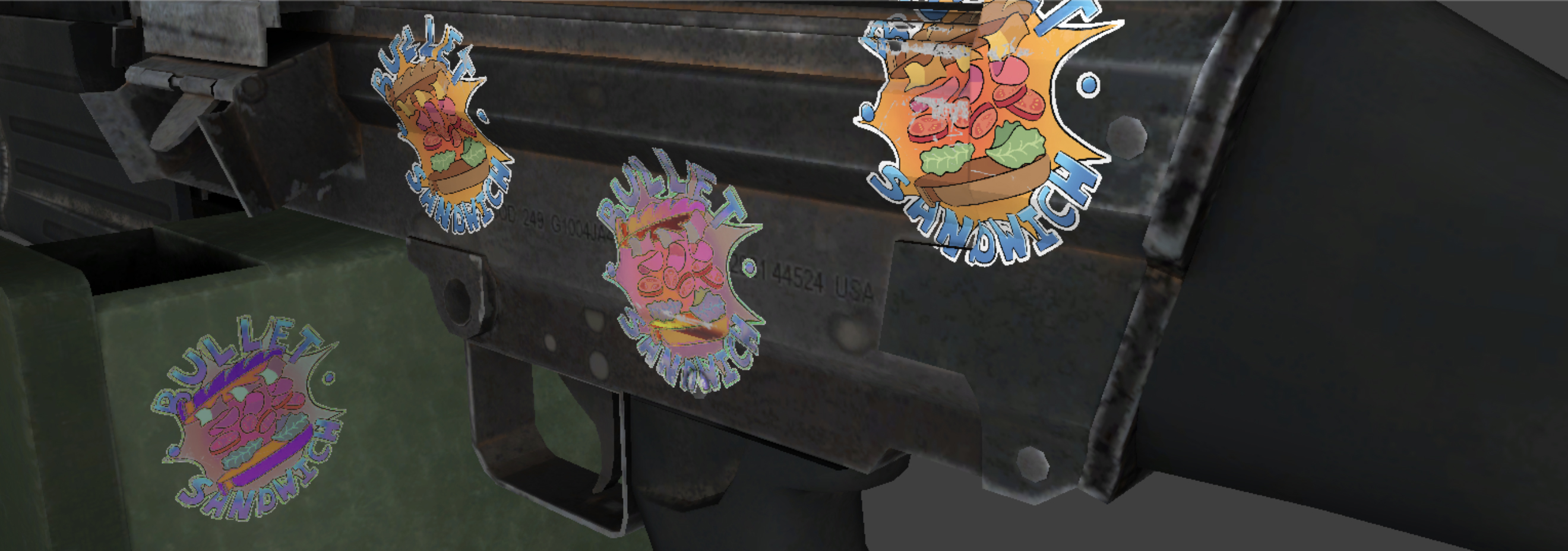 Bullet sandwich stickers in Counter-Strike