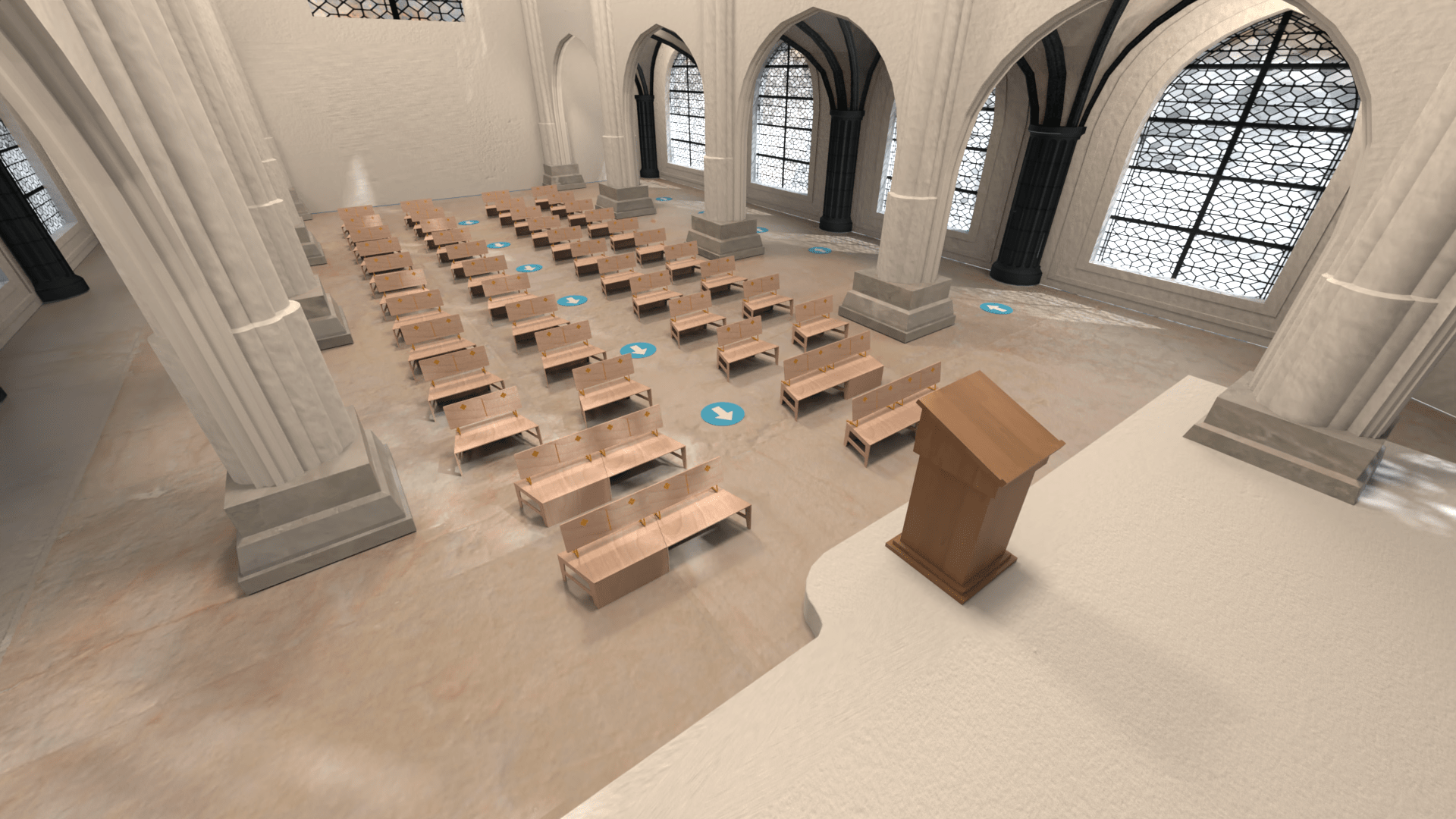 How Eccla might look when setup after COVID-19
